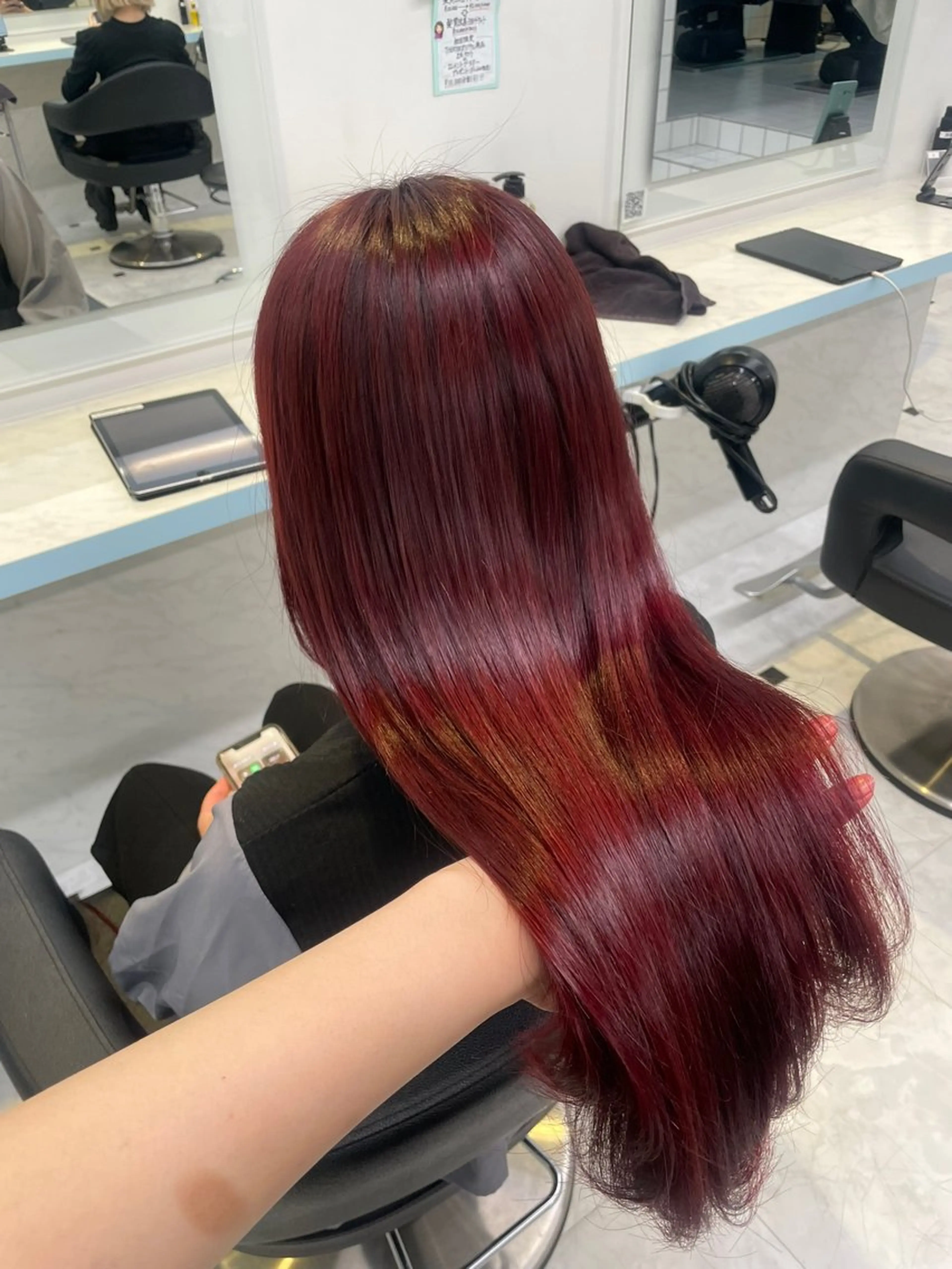 カラー ヘアカラー トリートメント ヘッドスパ ヘアセット 🇰🇷韓流暖色ヘア 🍒saaya🍒のヘアスタイル