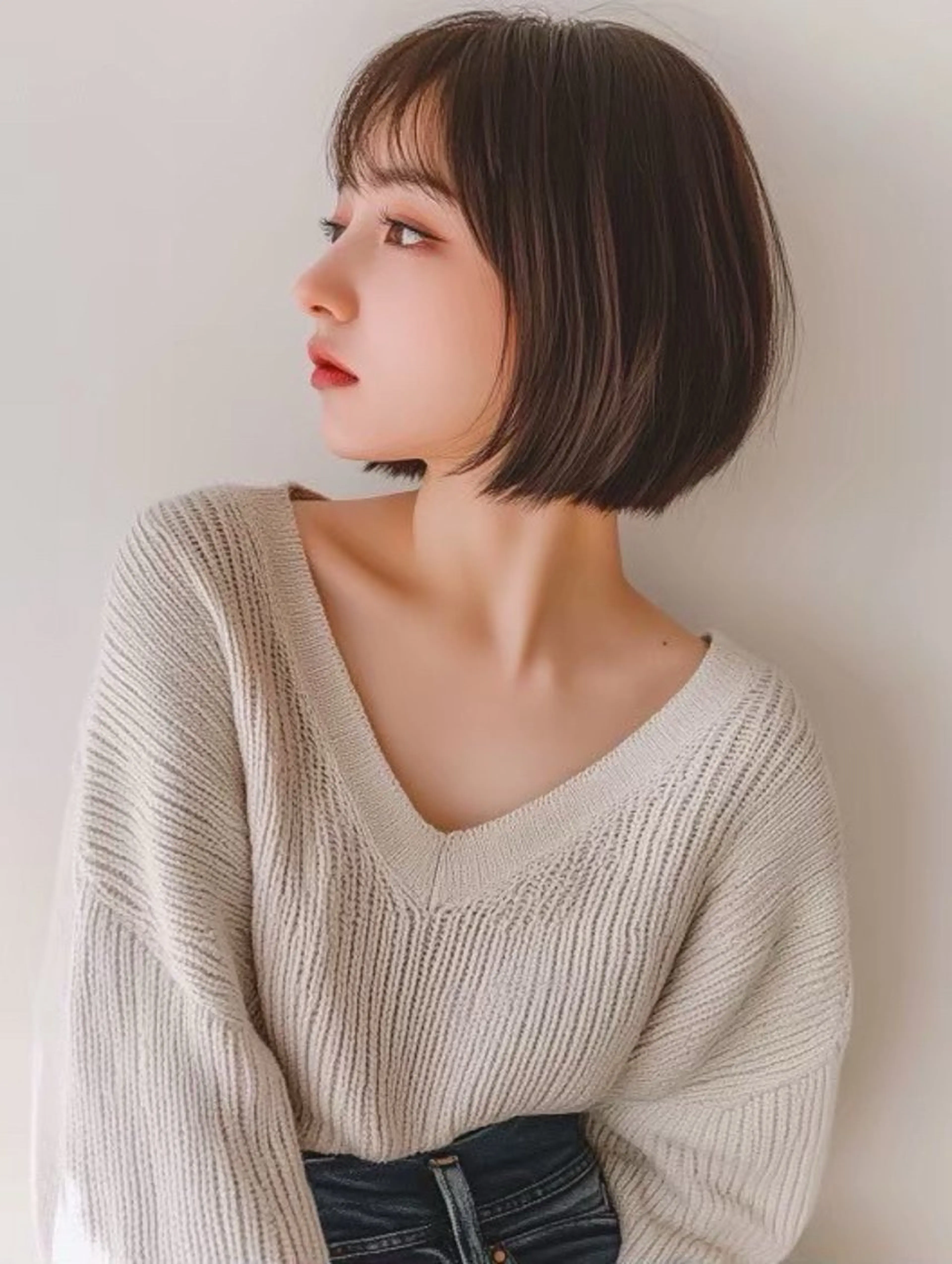 ミディアム カラー 似合わせ提案 セミナー講師美容師のヘアスタイル