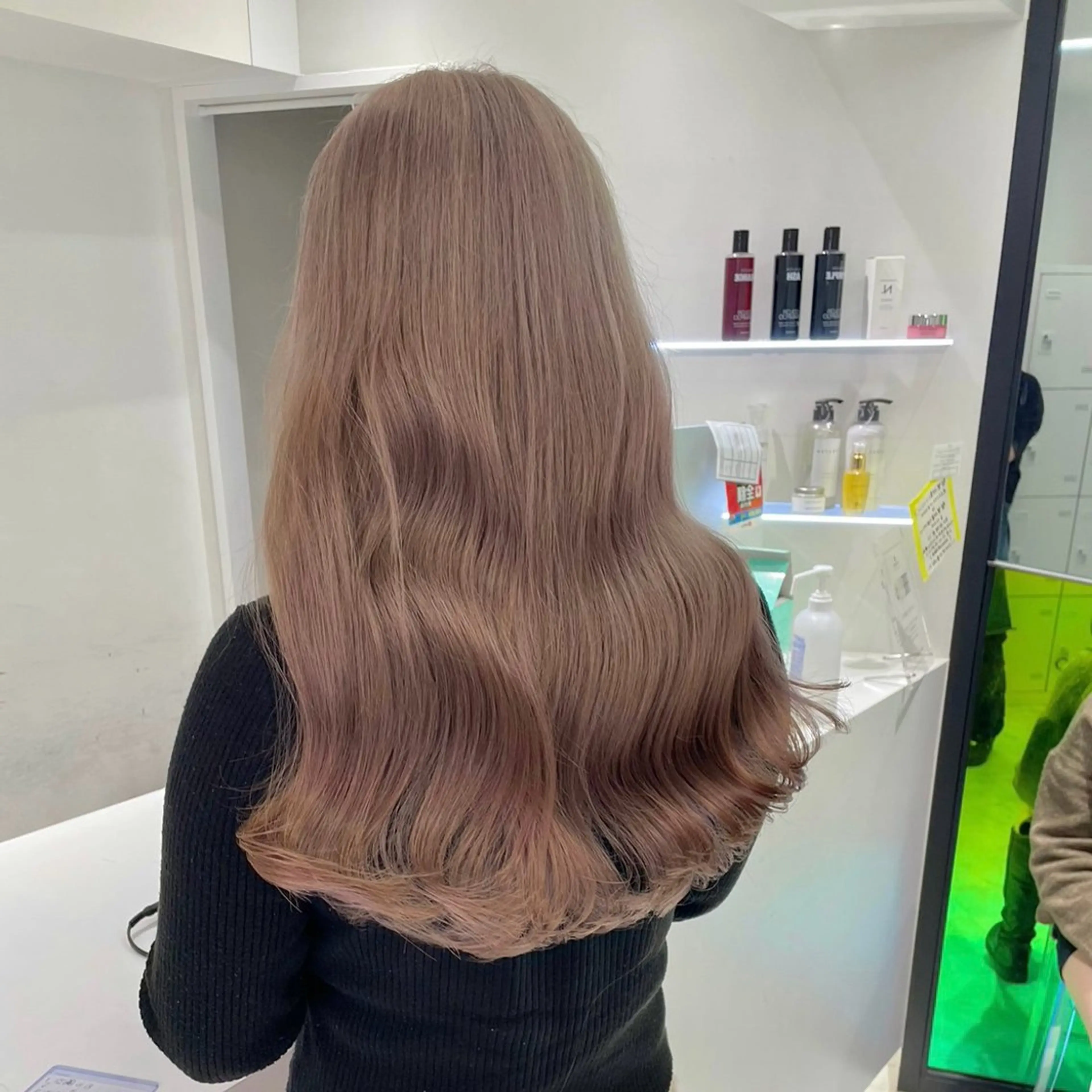 ミディアム ブラウンベージュ🤎 ブリーチなし🤎のヘアスタイル