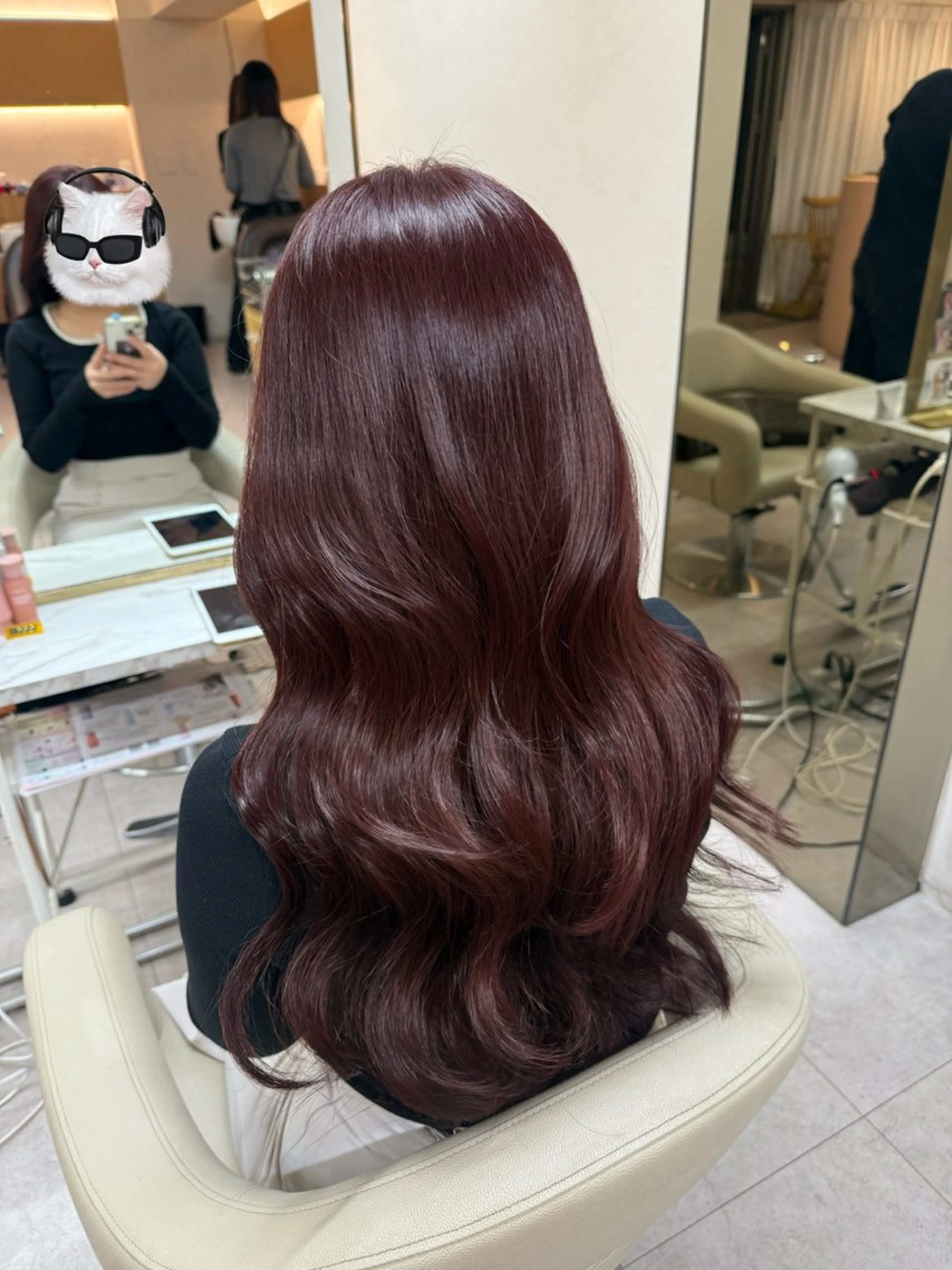 ロング カラー カット ヘアカラー トリートメント ♡韓国/レイヤー カット/Ayana♡のヘアスタイル