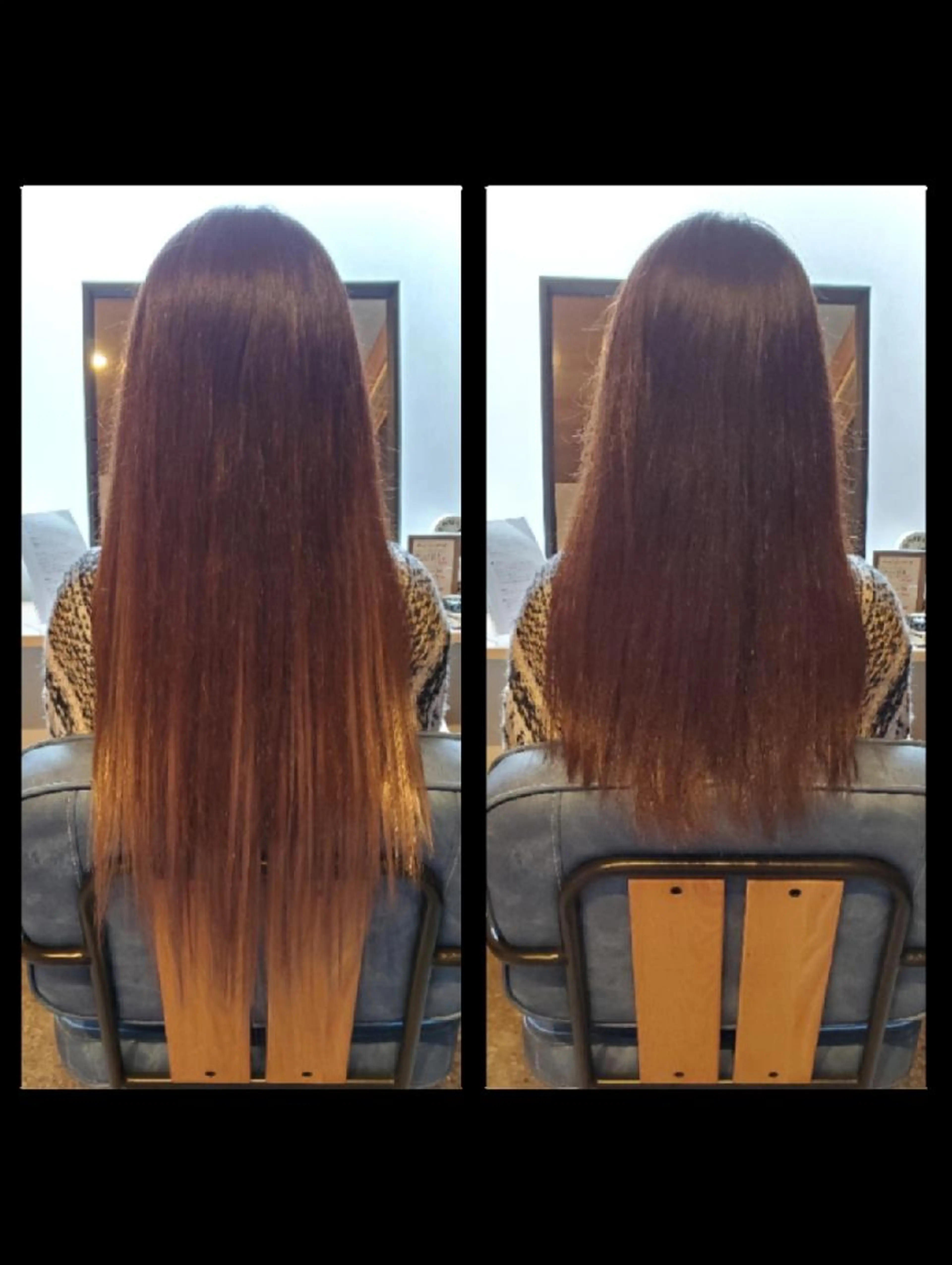 【編み込みエクステ💜】125g(50本~70本)《目安》地毛が肩下から鎖骨✂️エクステカット込み✂️の写真