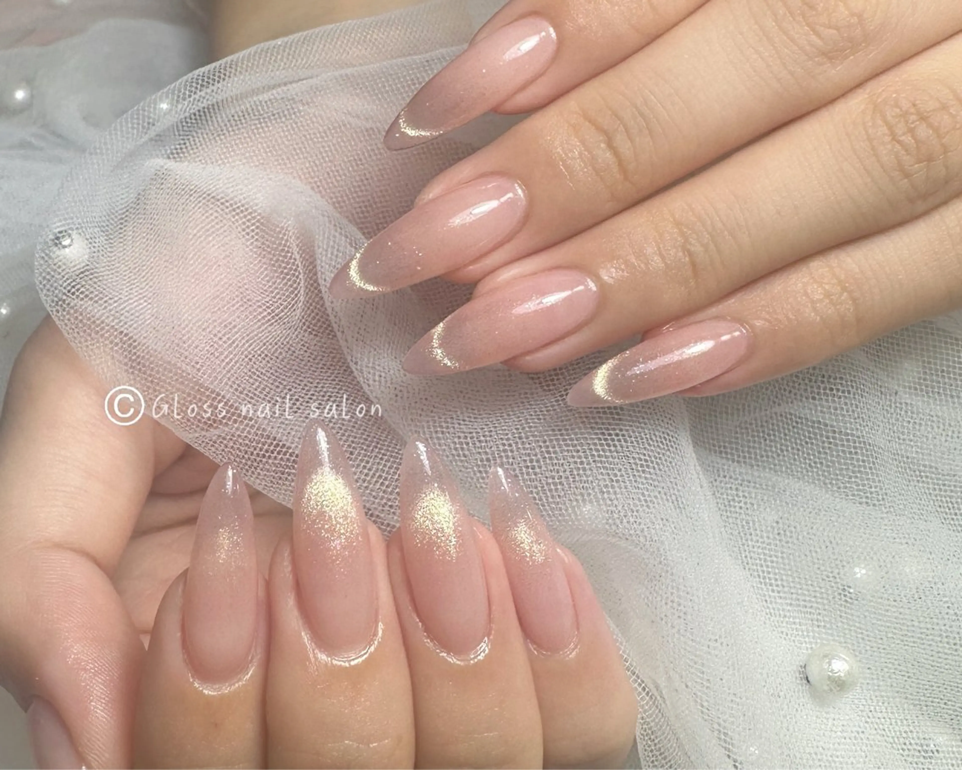 🎀★チップ長さだし★ワンホンマグネットフレンチ🌹¥ 11980の写真