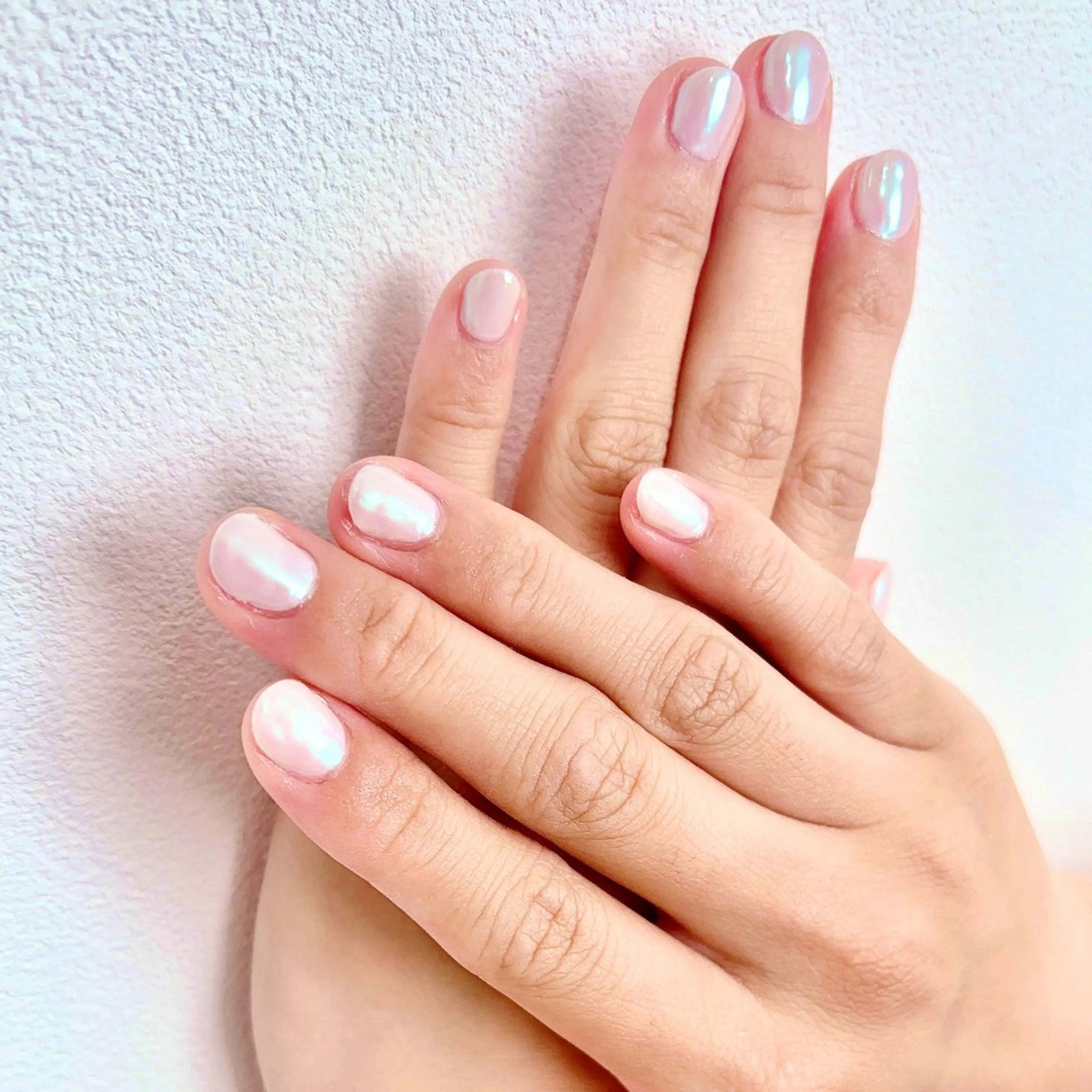 ネイル オーロラネイル ホワイト MYu Beauty Salon  MAIのネイルデザイン