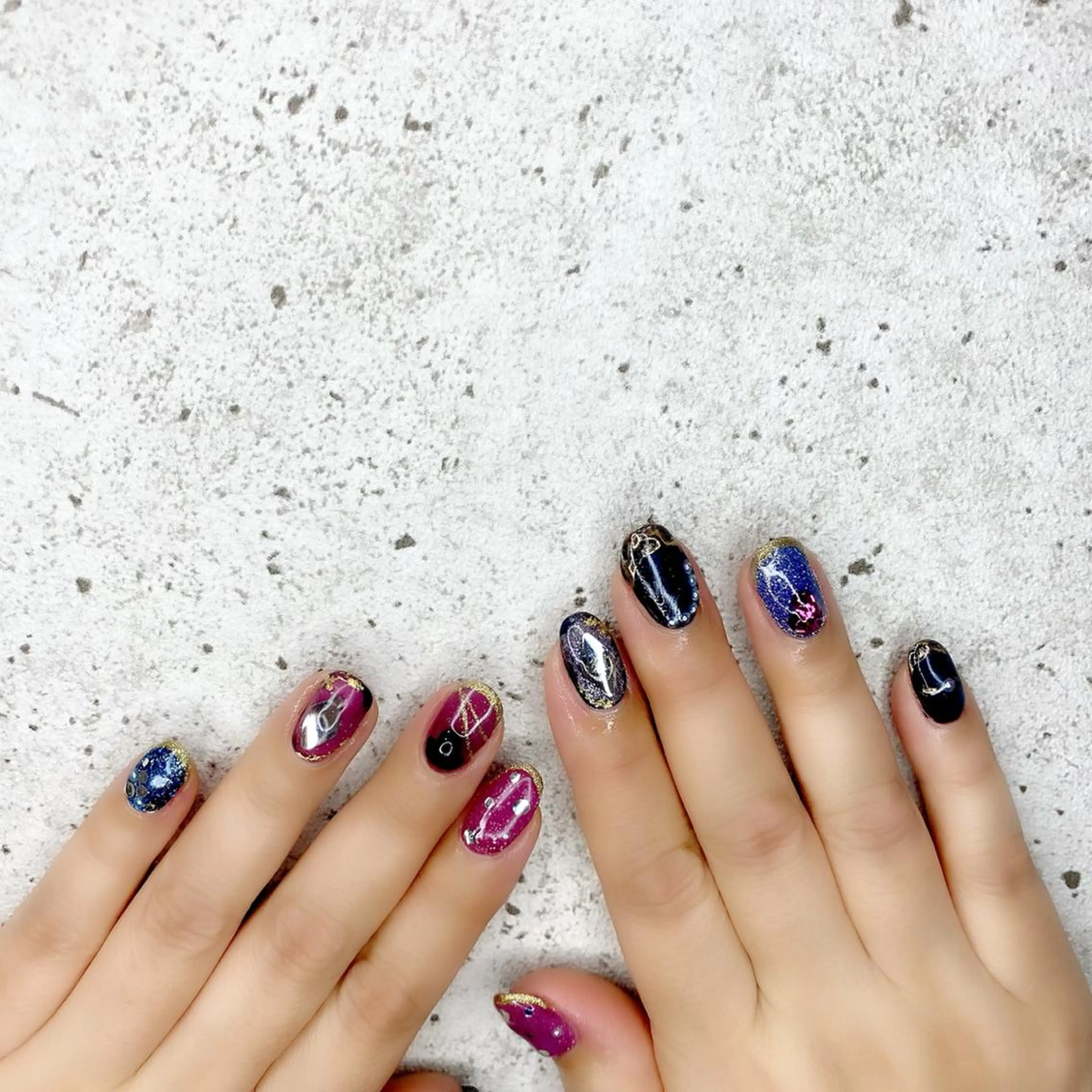 セミロング カラー パーマ ヘアアレンジ メンズ キッズ ネイル マツエク・マツパ アイブロウ まつげパーマ ニュアンスネイル ニュアンスパーマ ハンドネイル Salon Ｋのネイルデザイン