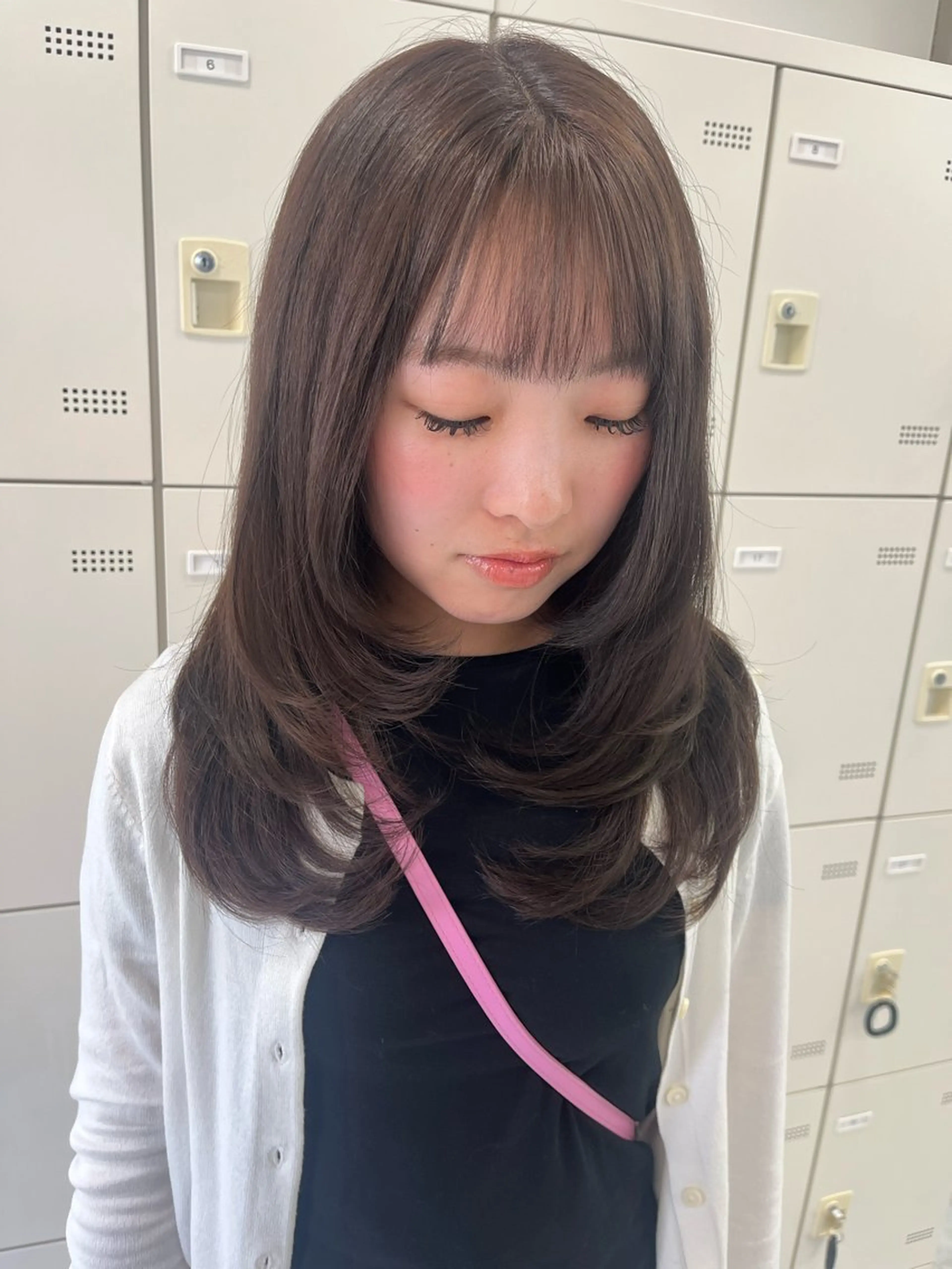 ミディアム カット 艶カラー🪄🪽 haruka🪽のヘアスタイル
