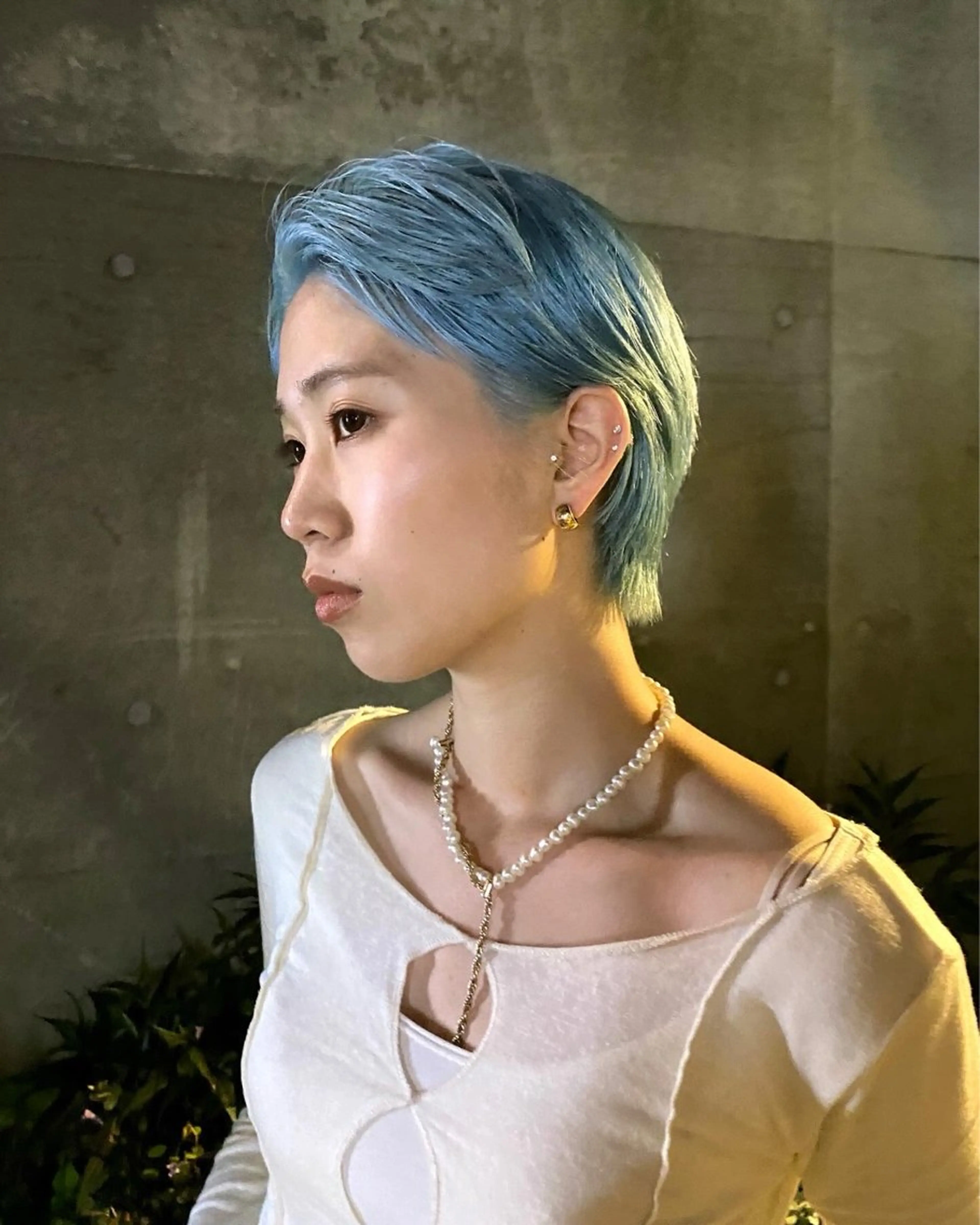 ショート カラー ヘアカラー 坂入 美帆のヘアスタイル