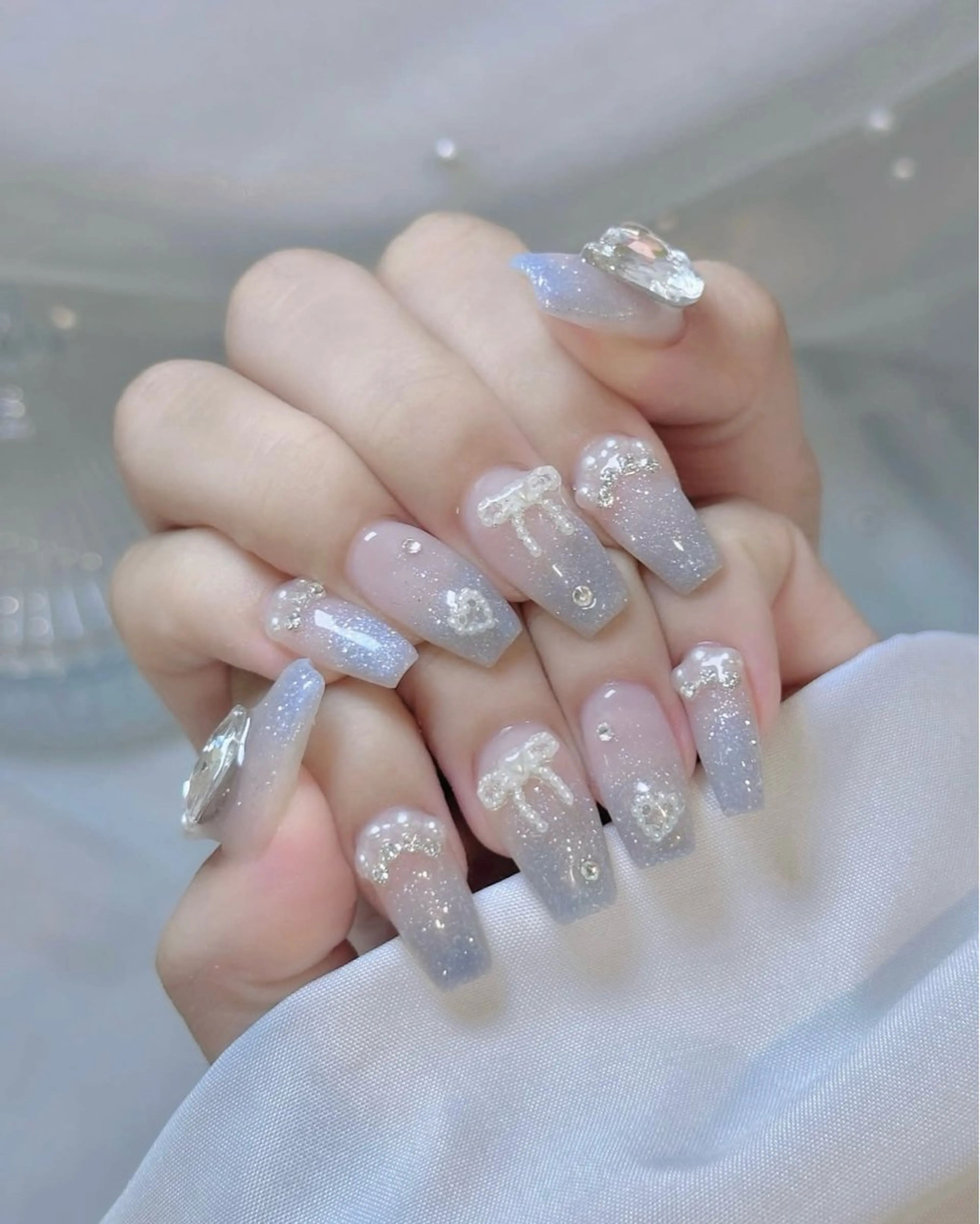 ネイル 韓国ネイル 持ち込み ニュアンスネイル ネイルチップ ハンドネイル TABI ANA.CHUOのネイルデザイン