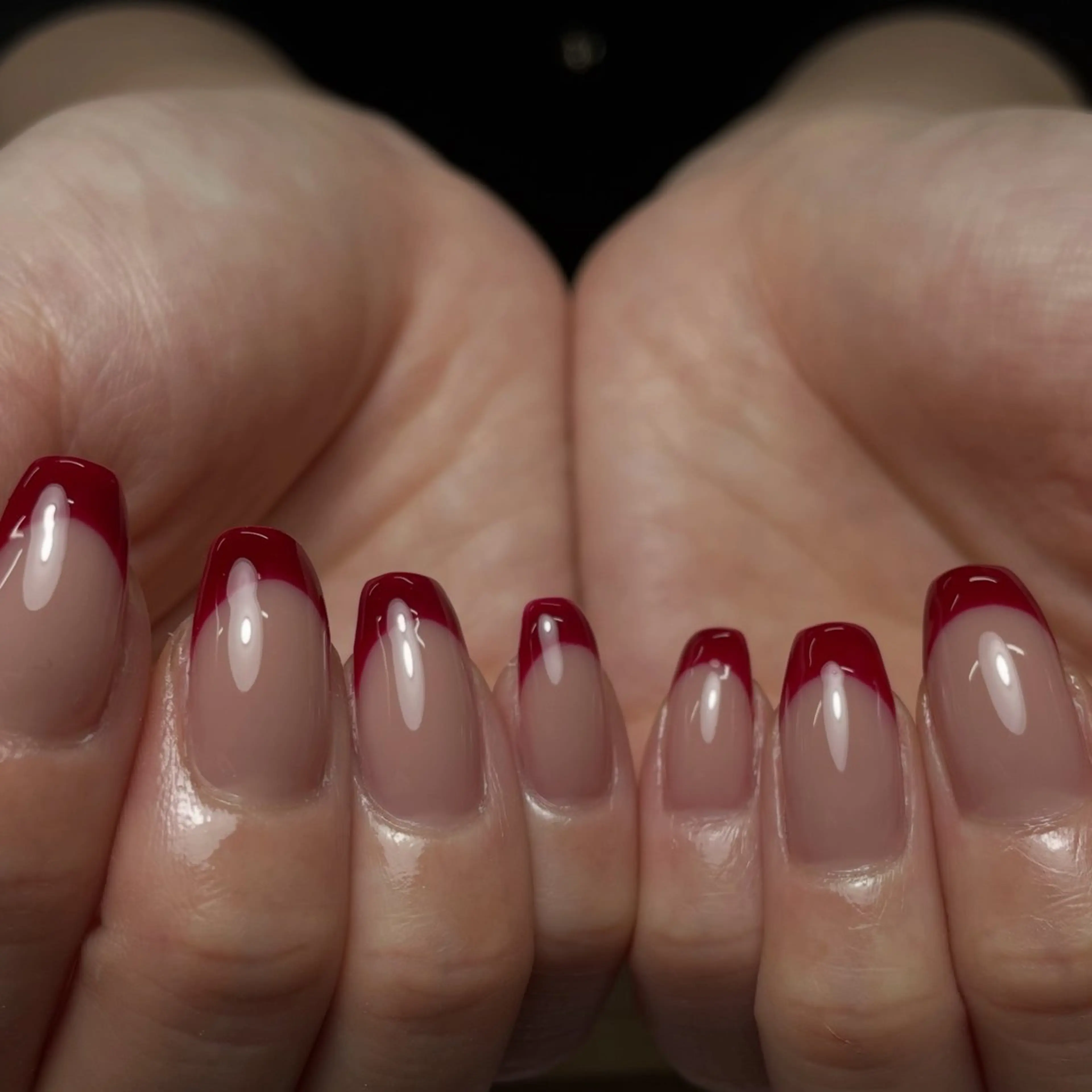 ネイル チークネイル ガーリー グラデーション 韓国ネイル ラメ(グリッター) 成塚 雅香のネイルデザイン