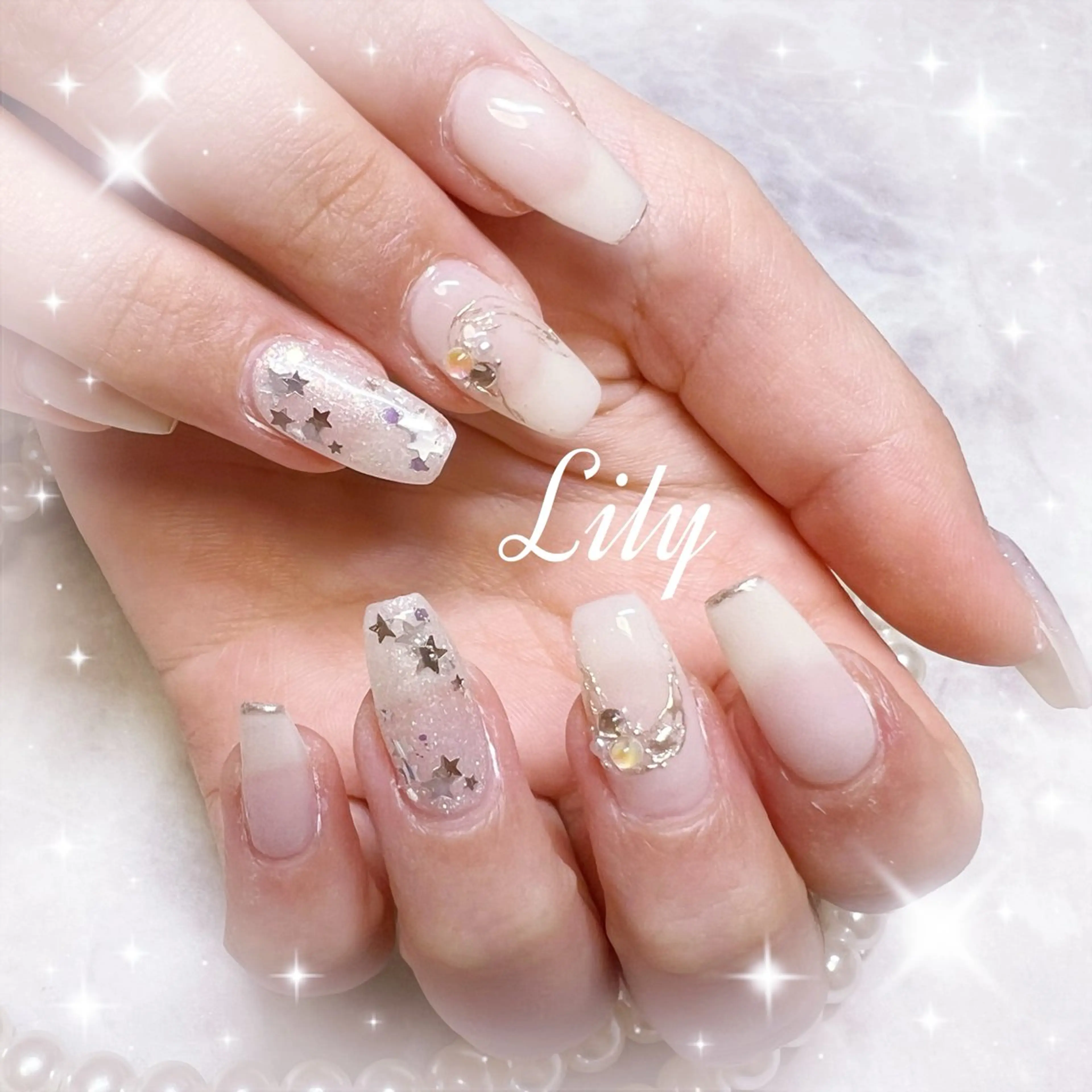 ネイル ハンドネイル Lily*nail 🌻Mii🌻のネイルデザイン