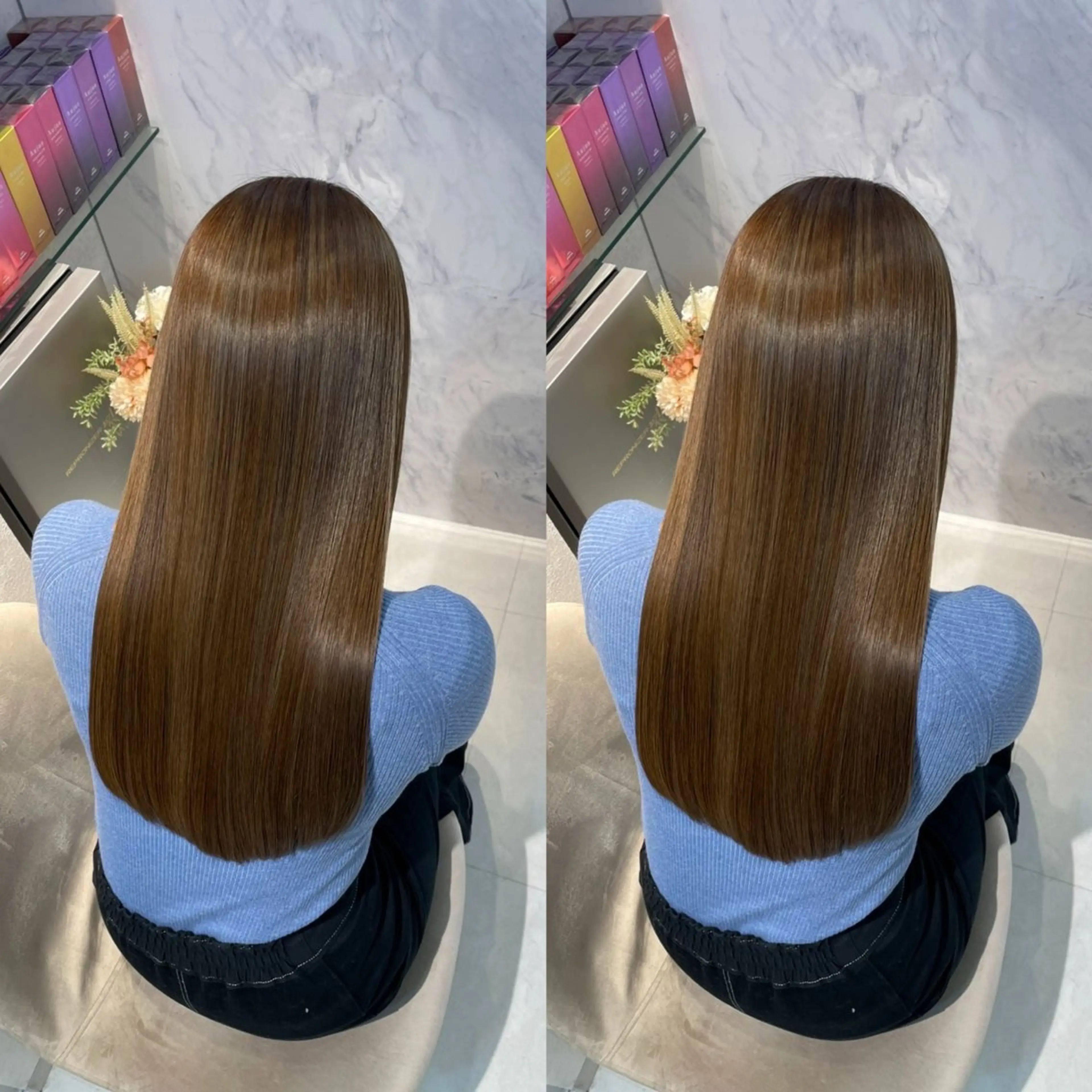 ロング カラー カット ヘアカラー 縮毛矯正 トリートメント 新宿/髪質改善支持率 Ｎｏ．1💍yasuのヘアスタイル