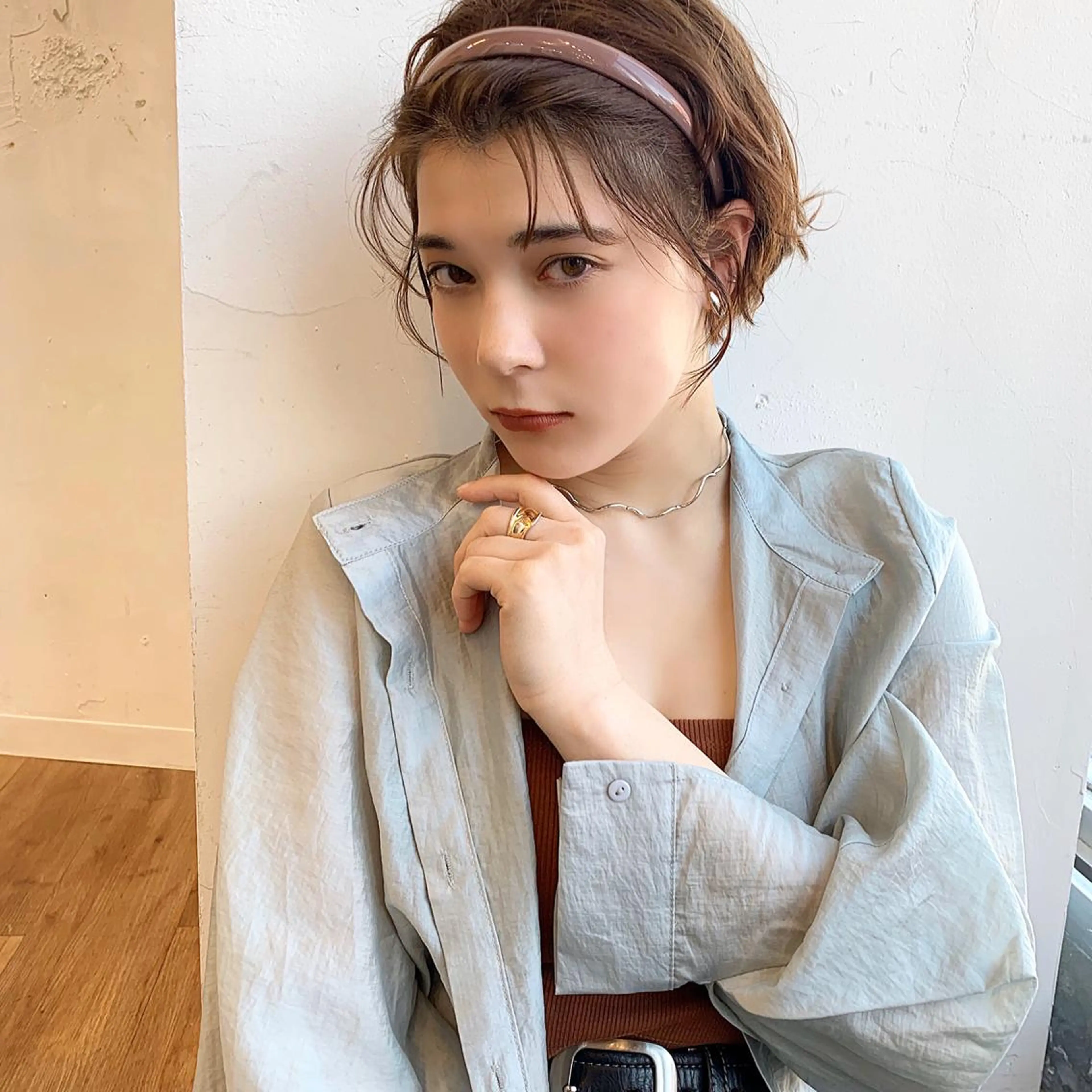 ショート カラー ヘアアレンジ Sana / 韓国ヘア / カラーのヘアスタイル