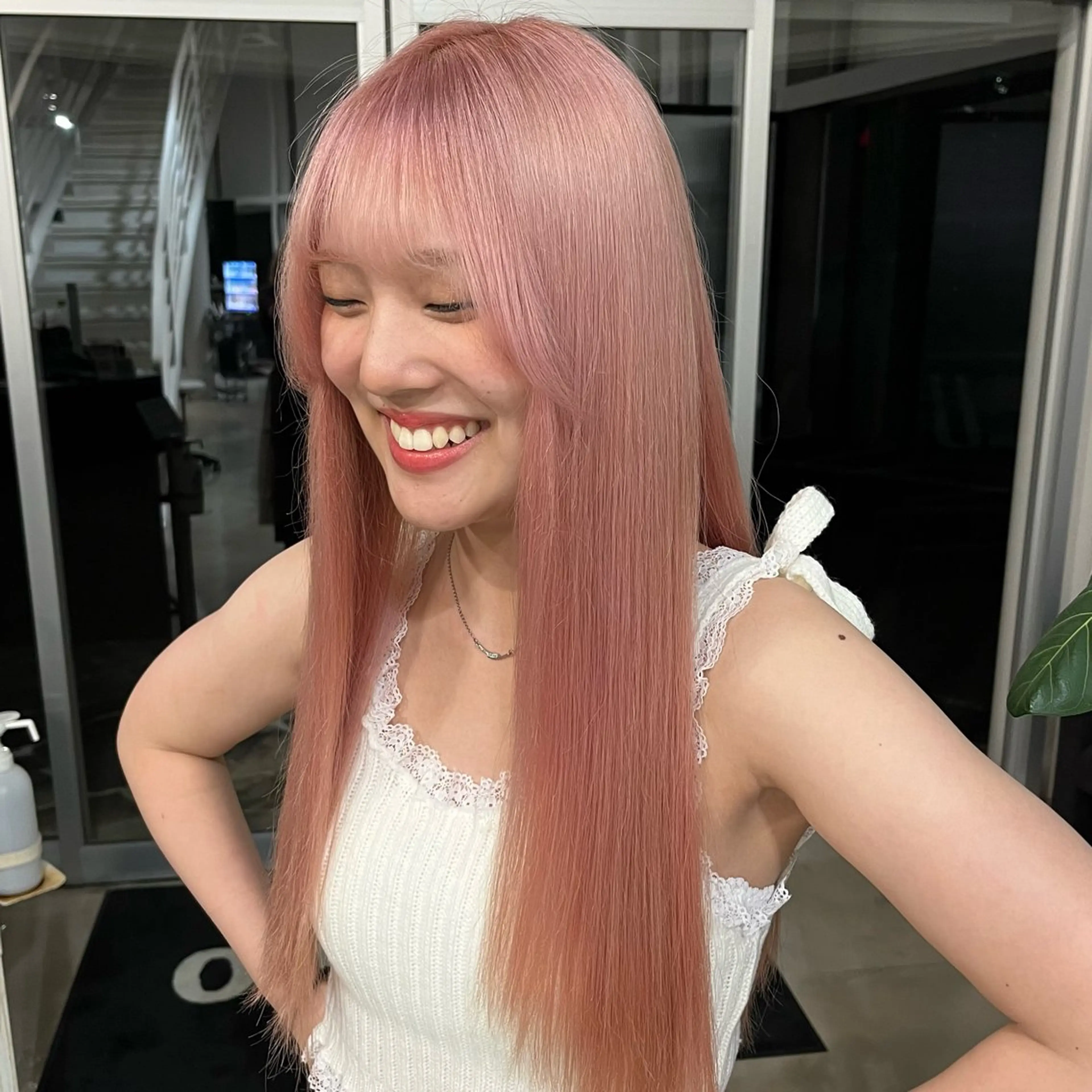 【トリートメントケア付き】カット+ブリーチオンカラー🎾の写真