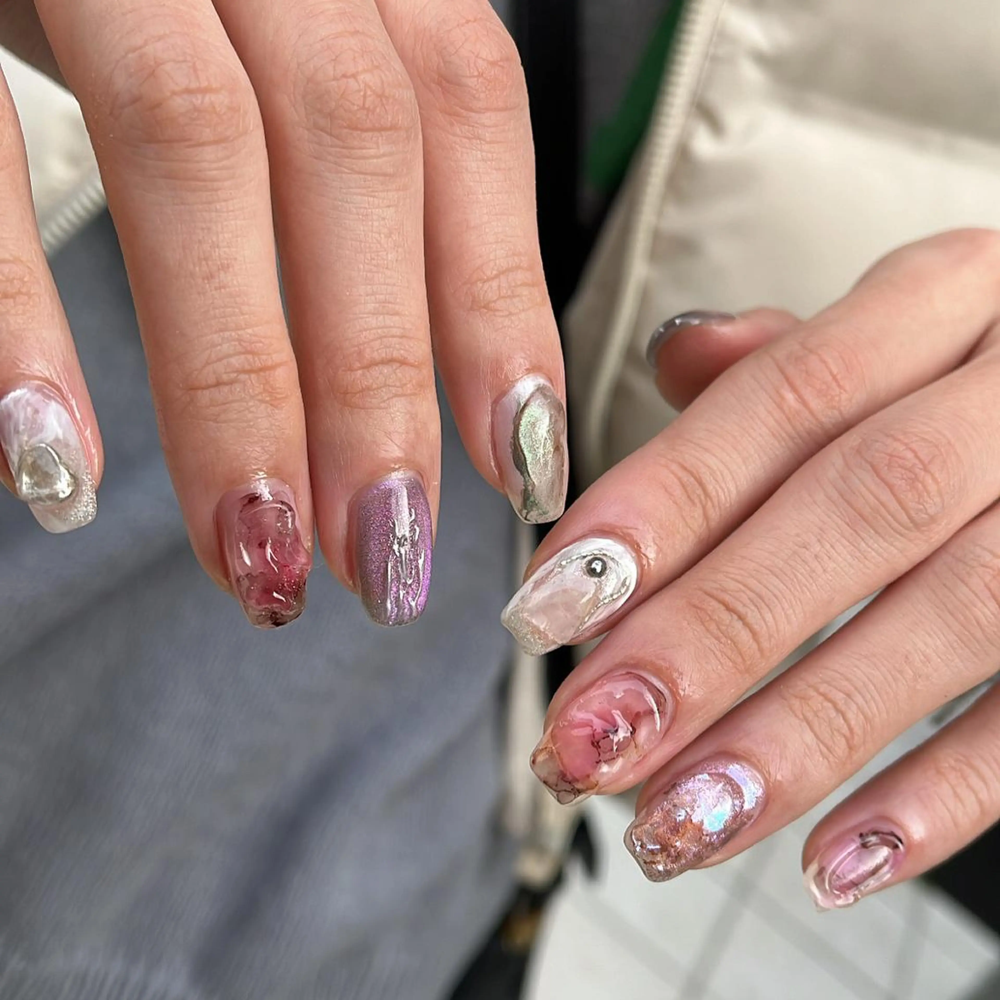 ネイル アートネイル ニュアンスネイル ハンドネイル 梶山 美月のネイルデザイン