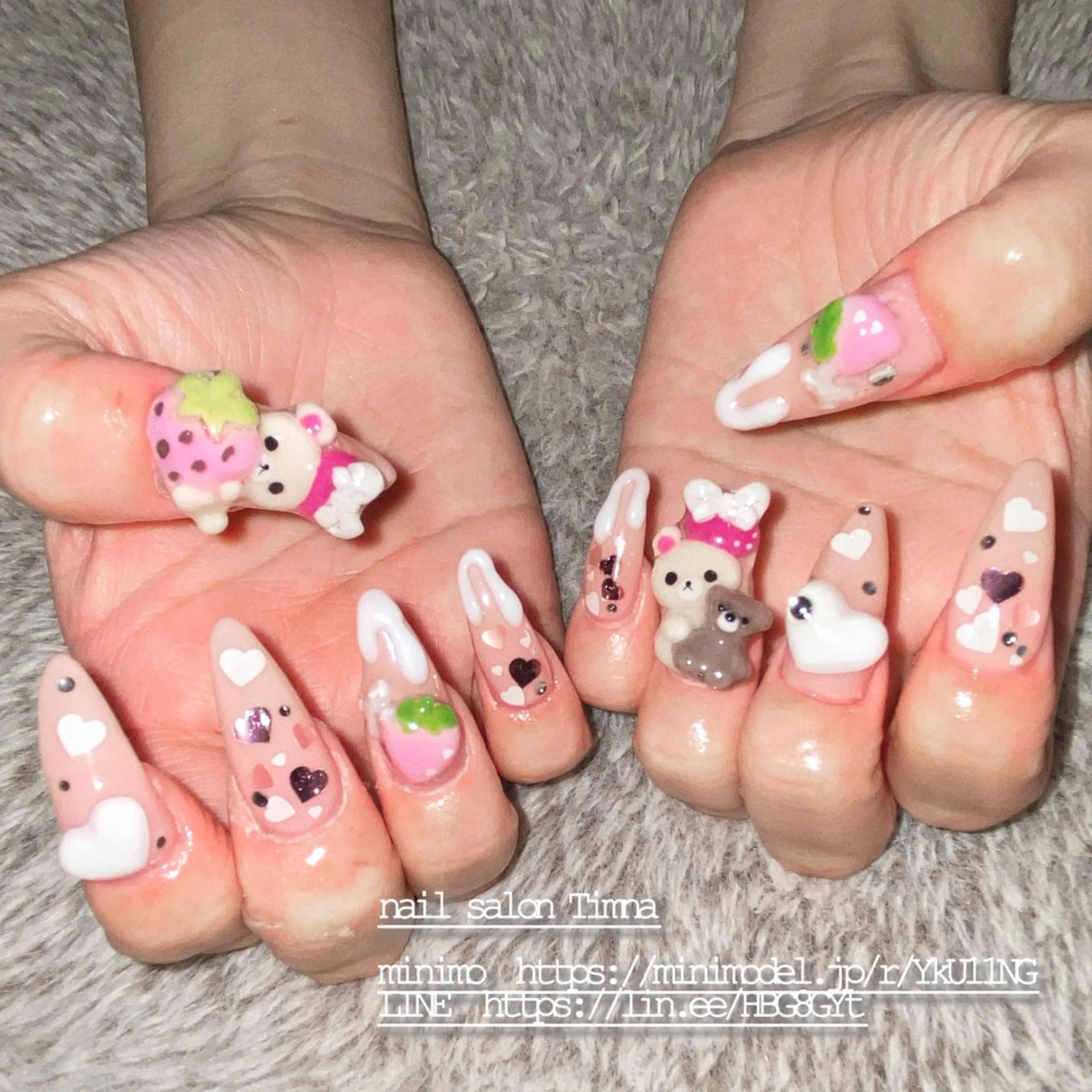 ロング ハンドネイル NAILSALON 🍔Timna🍟のネイルデザイン