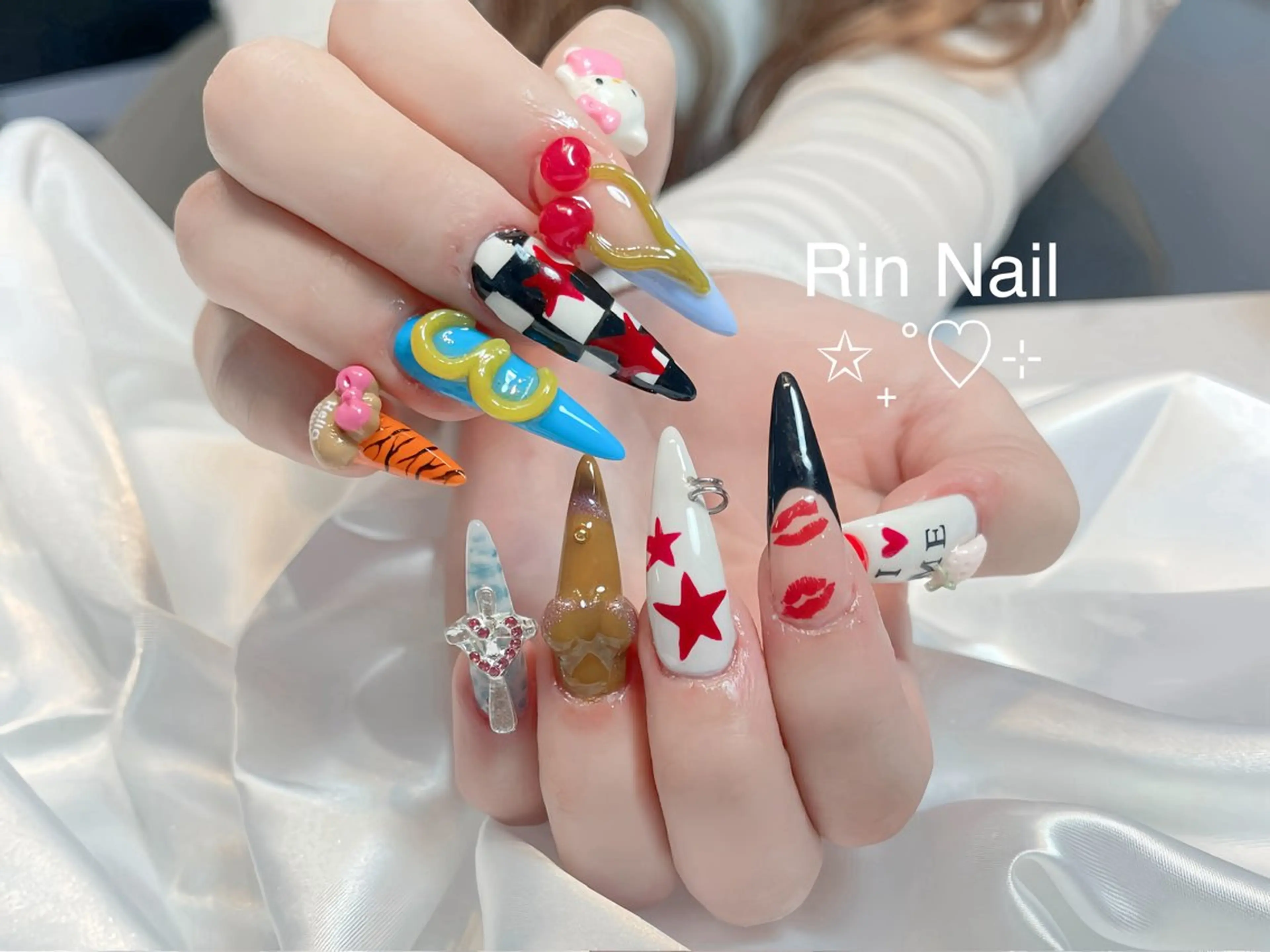 ネイル アートネイル ハンドネイル Rin Nail 新大久保店のネイルデザイン