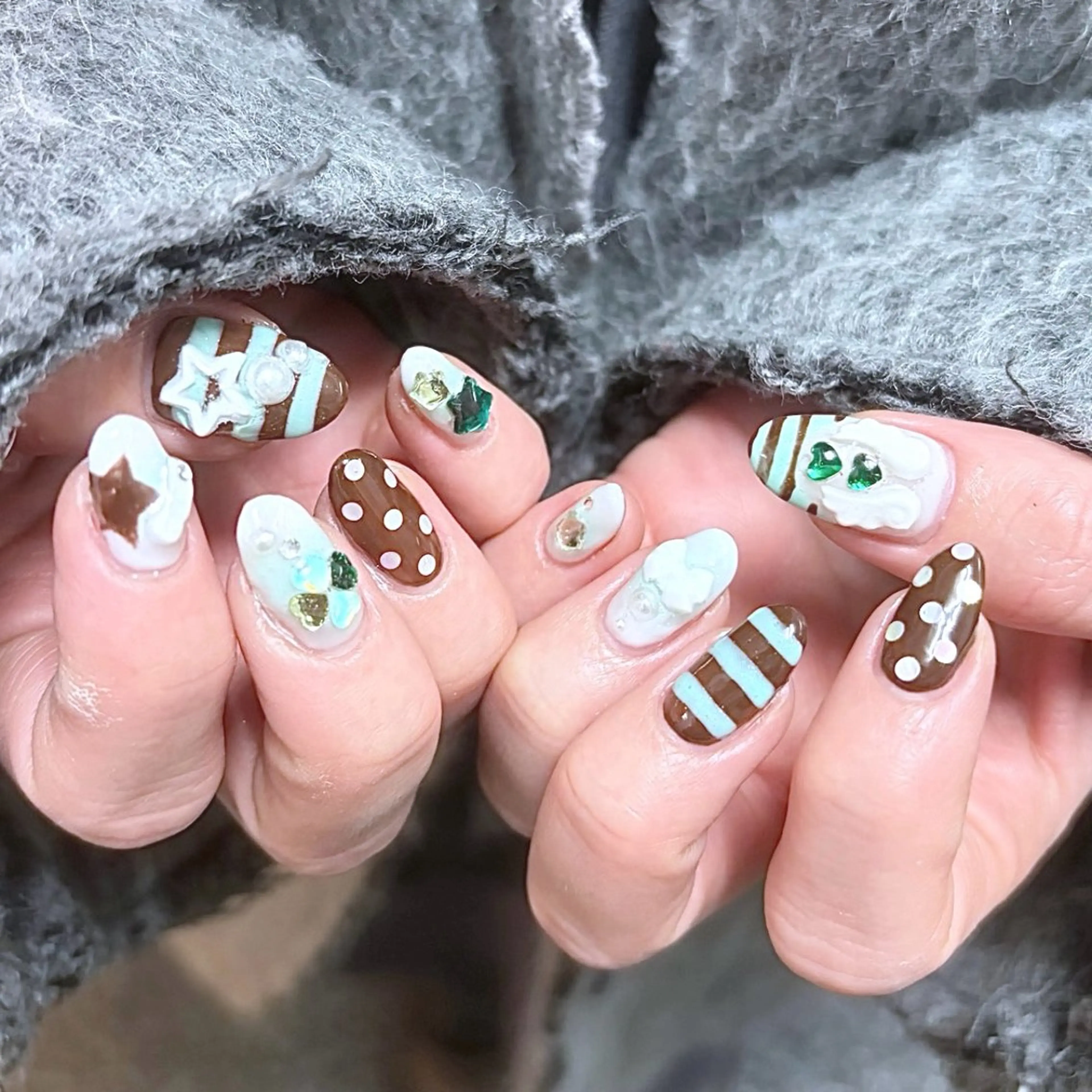 ネイル ボーダー ayumi‪‪❤︎‬ Betty Nailのネイルデザイン