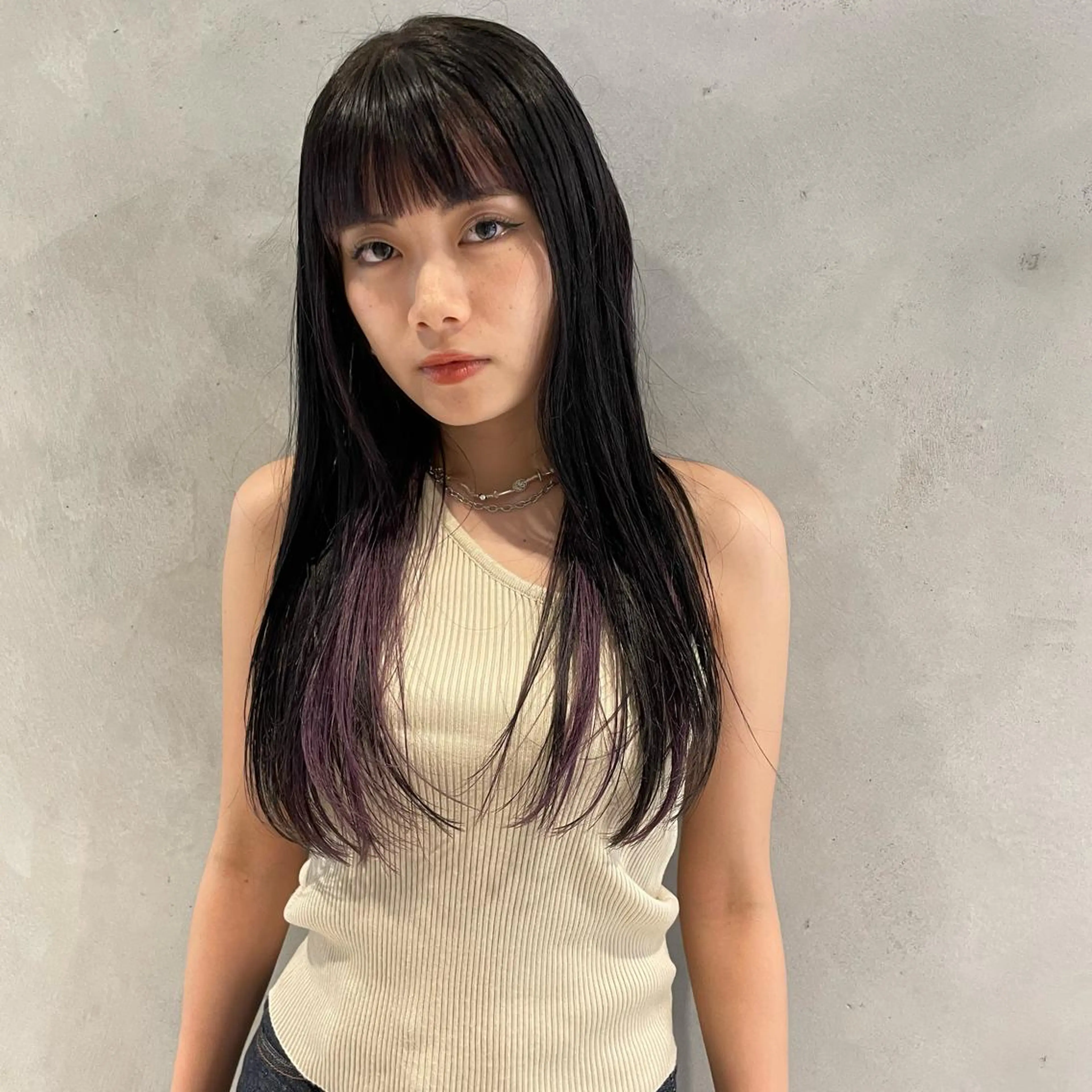 ロング カット ヘアカラー 小濱 拓也のヘアスタイル