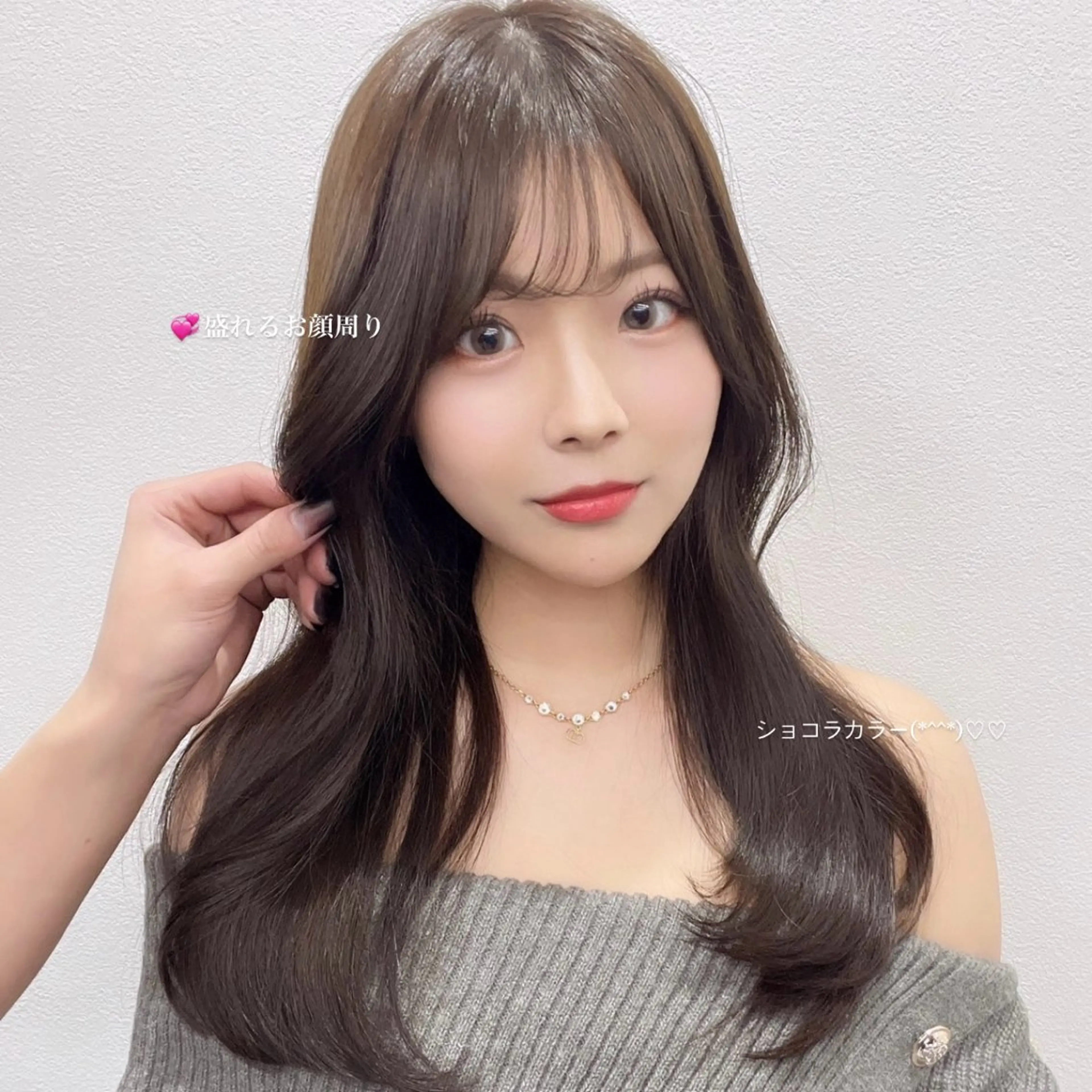 ミディアム カラー ヘアアレンジ ヘアカラー 最新艶髪トレンド￤ ヘア￤miyu🐒♡のヘアスタイル