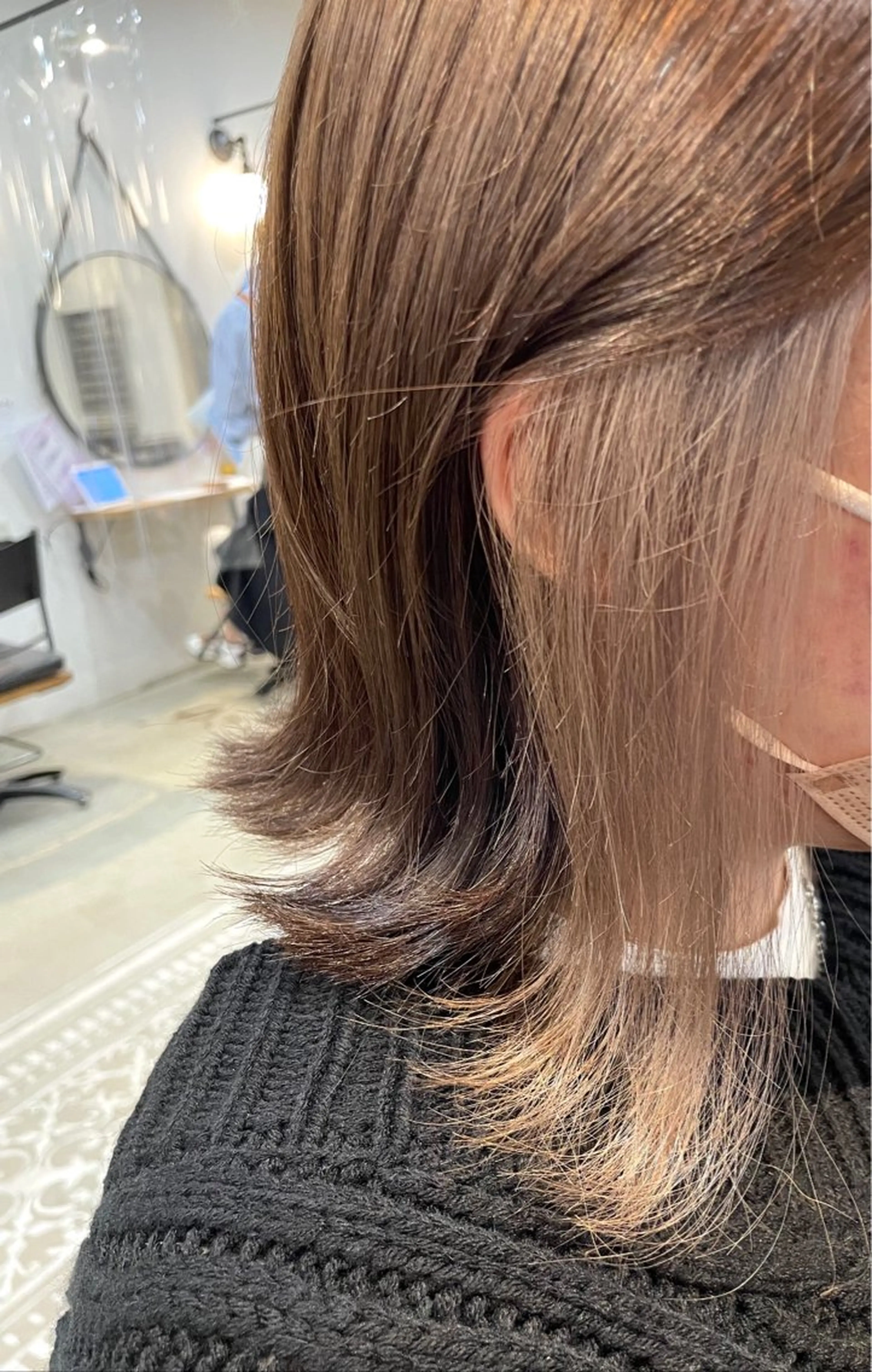 ミディアム 梅田髪質改善💕 透明感カラーのヘアスタイル