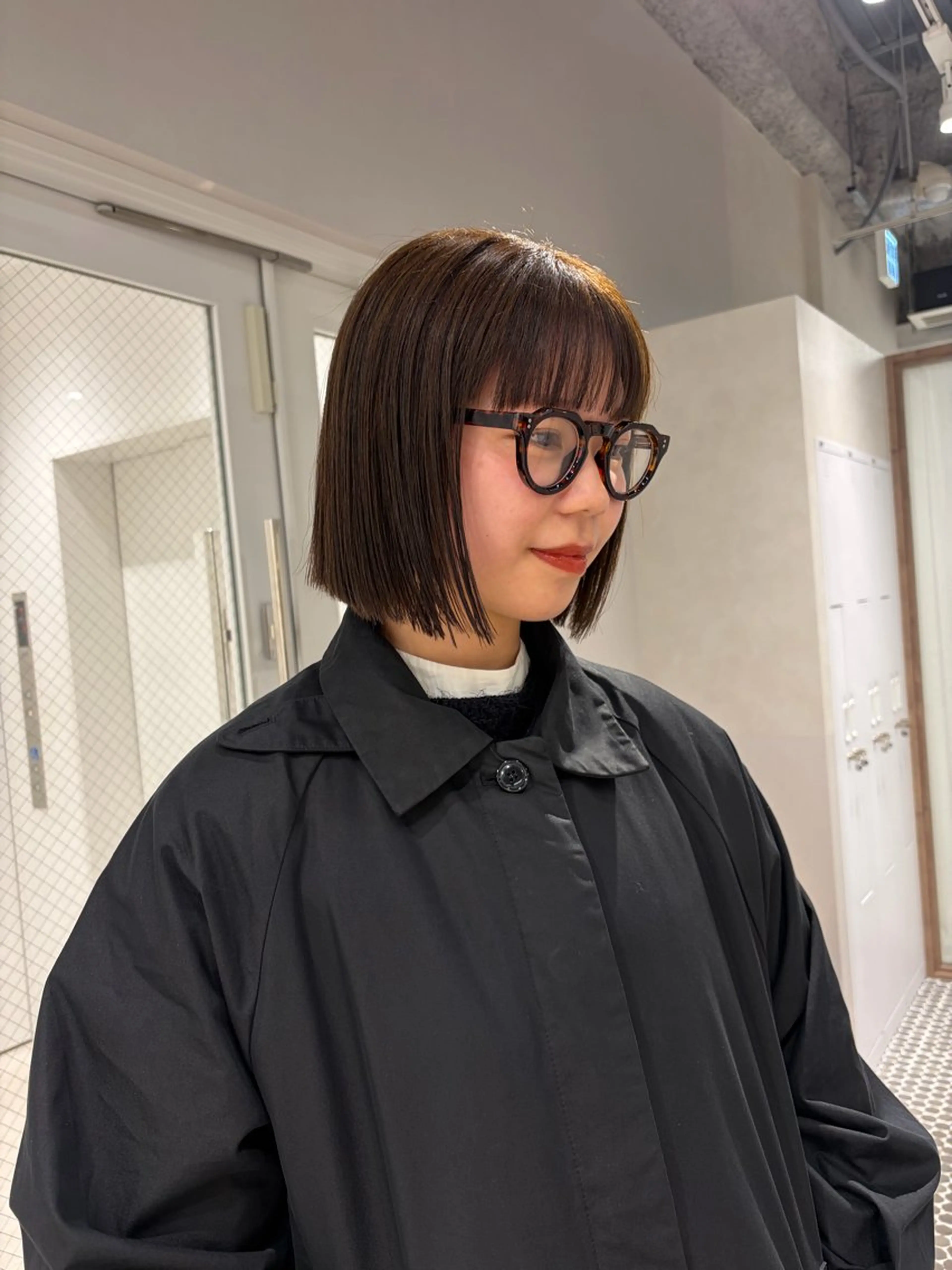ミディアム カラー 砂原 ひよりのヘアスタイル