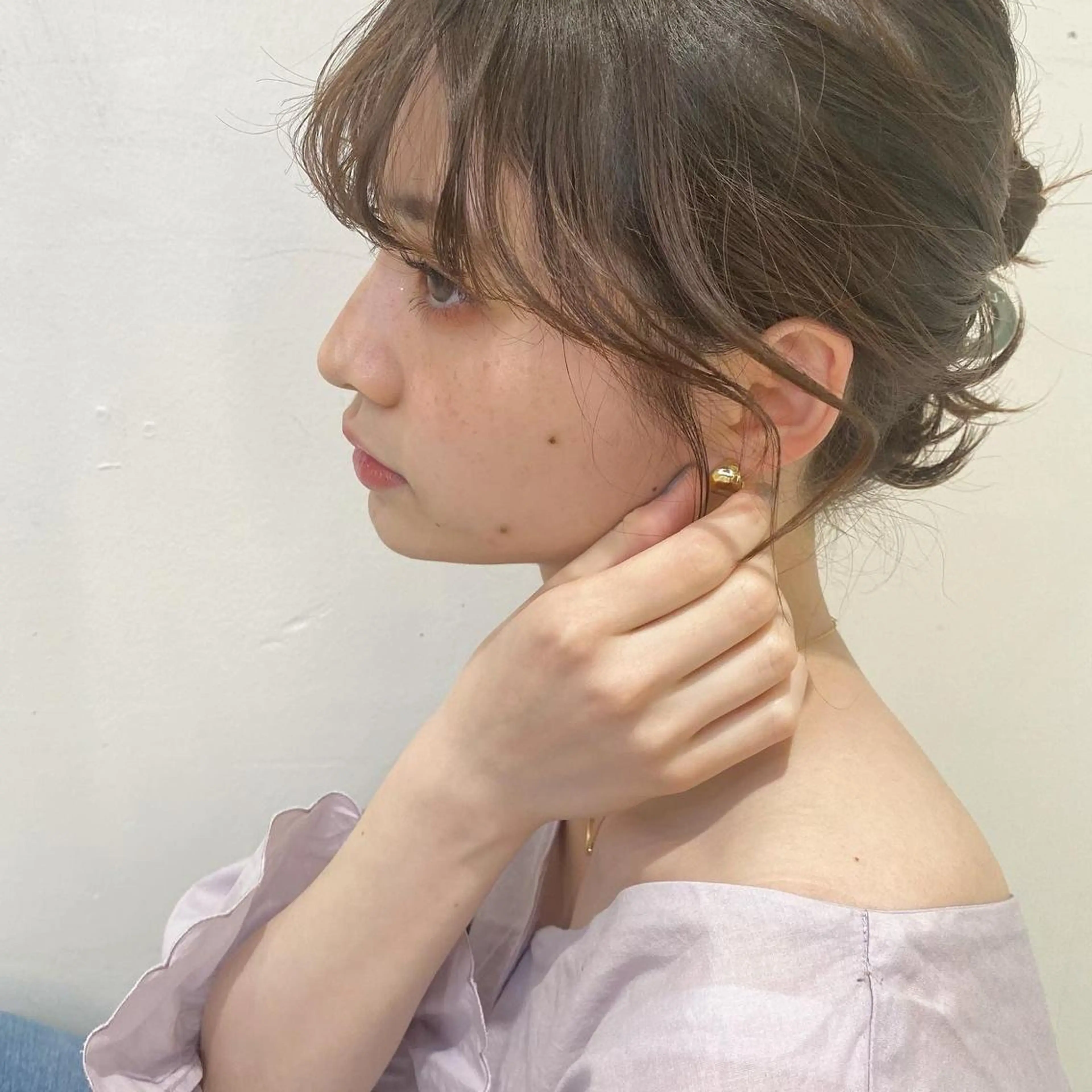 セミロング カラー ヒラノホナミ 🫧透ける艶髪🫧のヘアスタイル