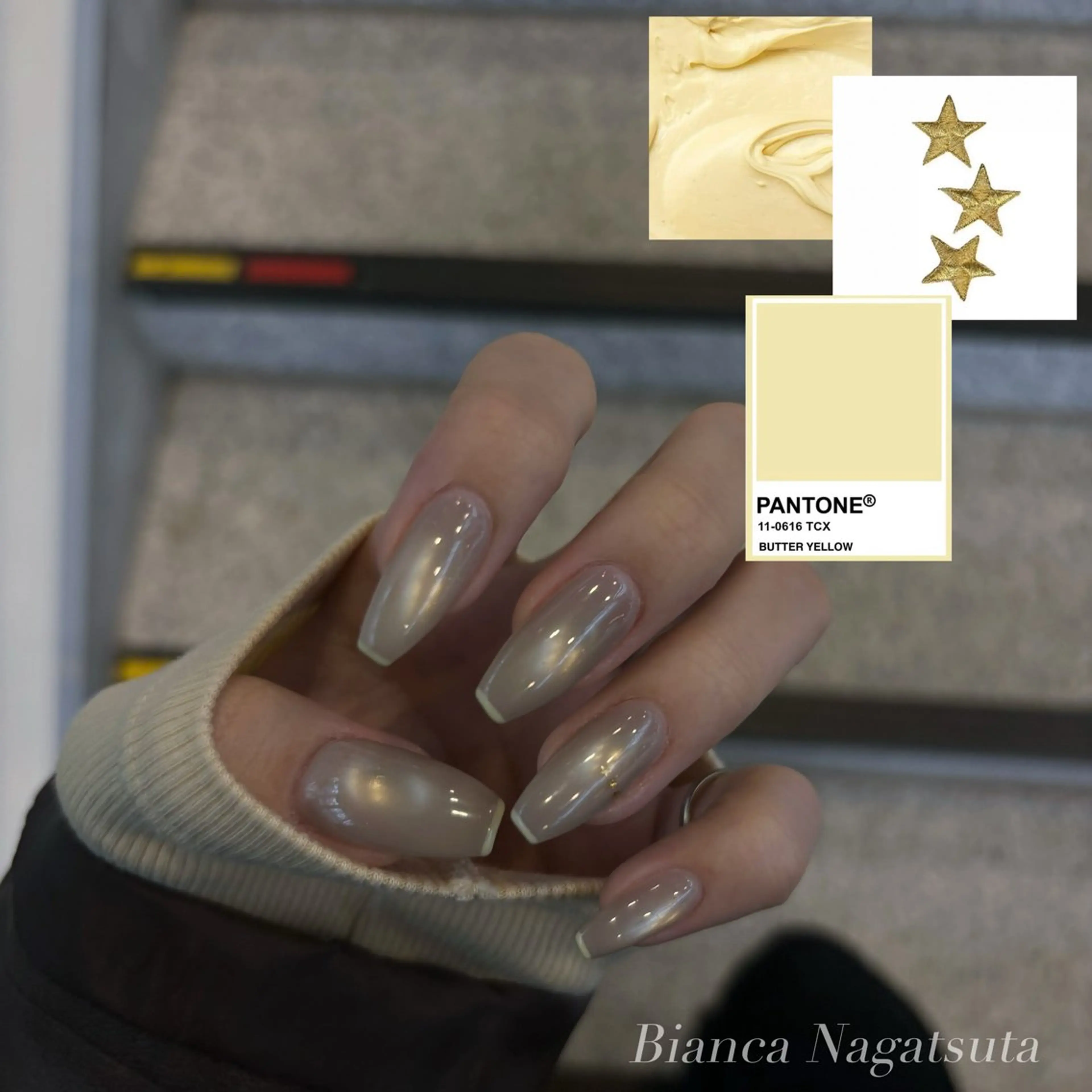 ネイル ハンドネイル Bianca長津田 Mukae⋆.✶🖤のネイルデザイン