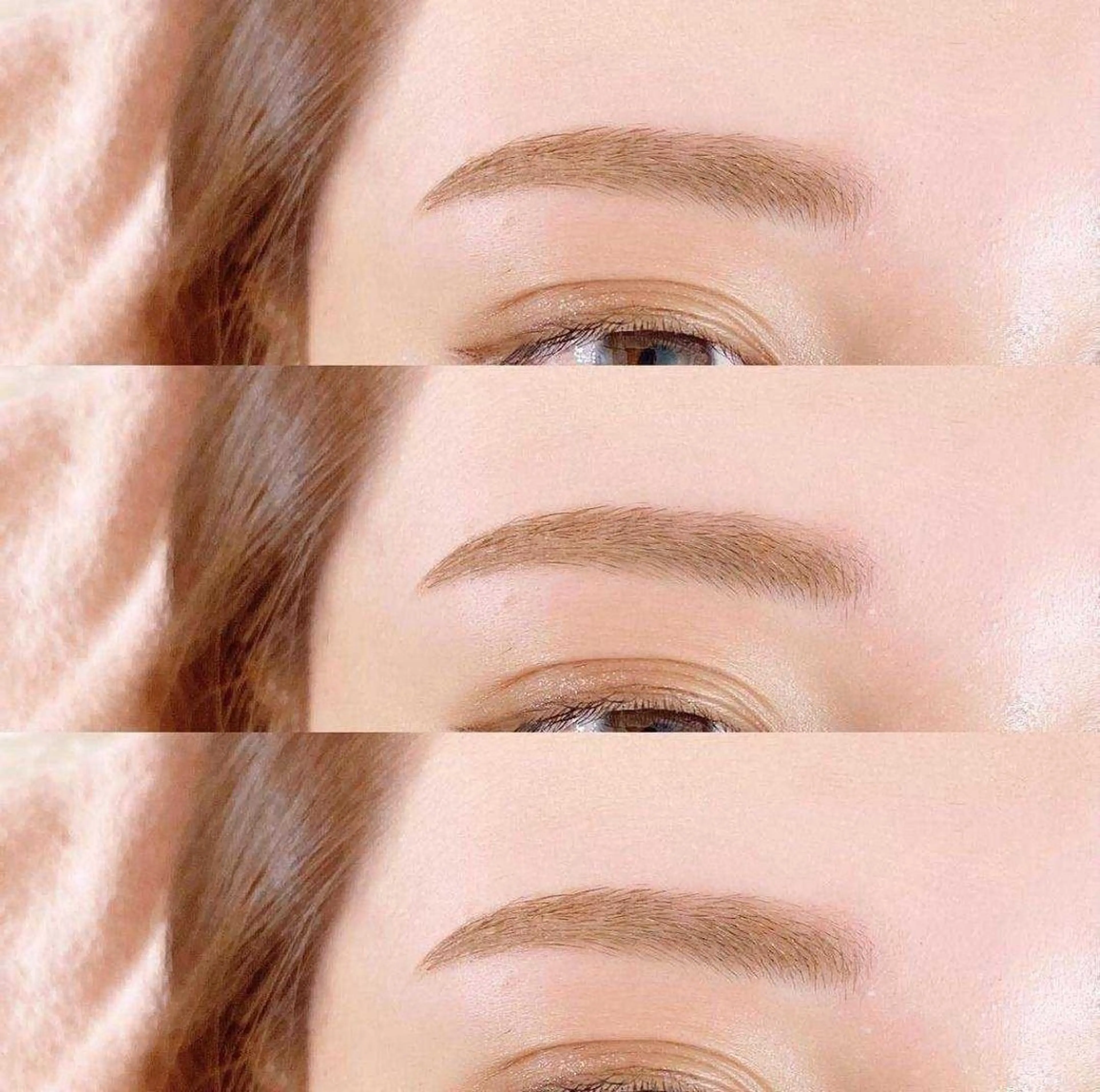 眉WAX＋間引き＋眉毛メイク仕上げの写真