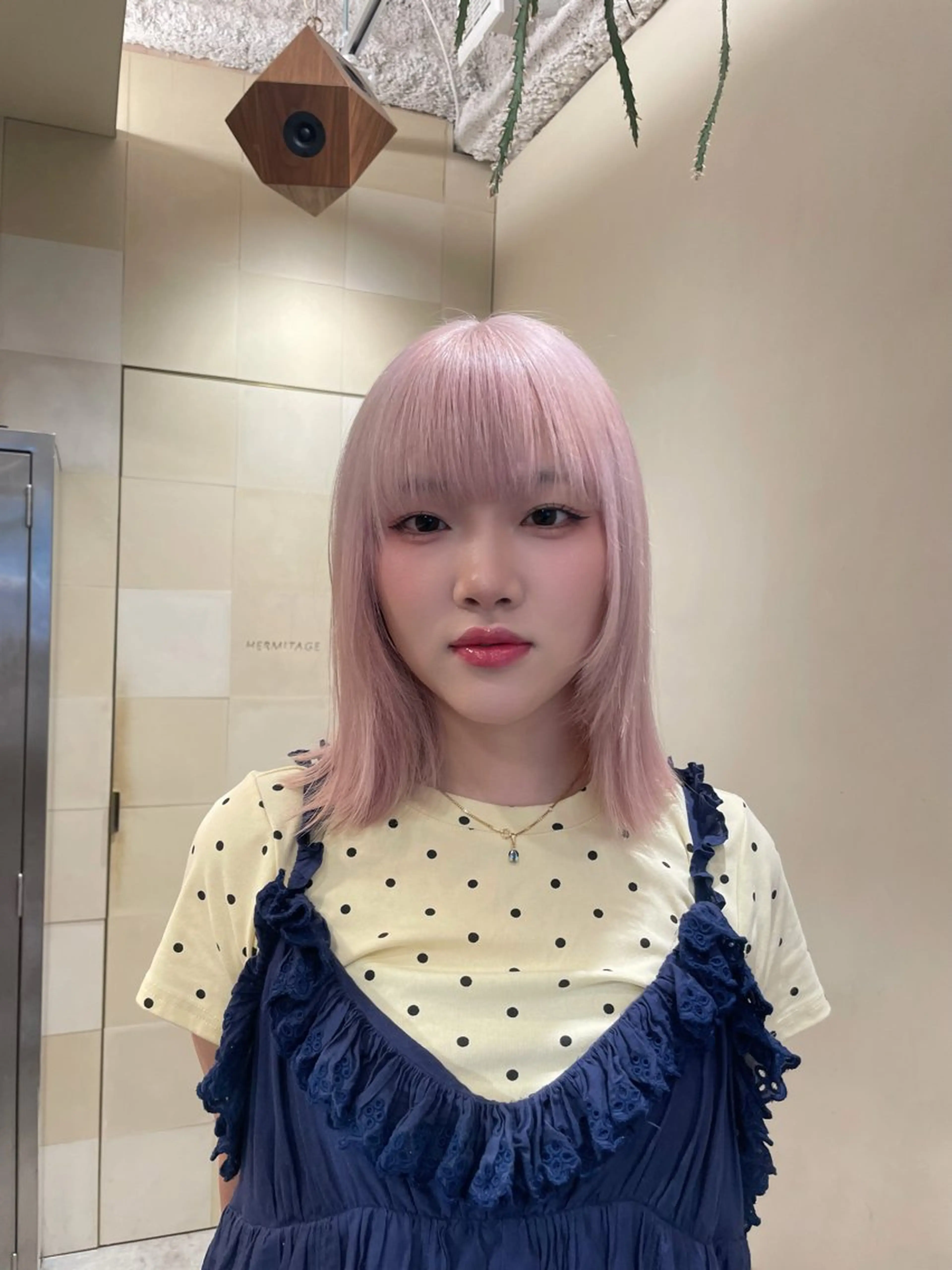 全頭ブリーチ+高発色カラー+ケアトリートメントの写真