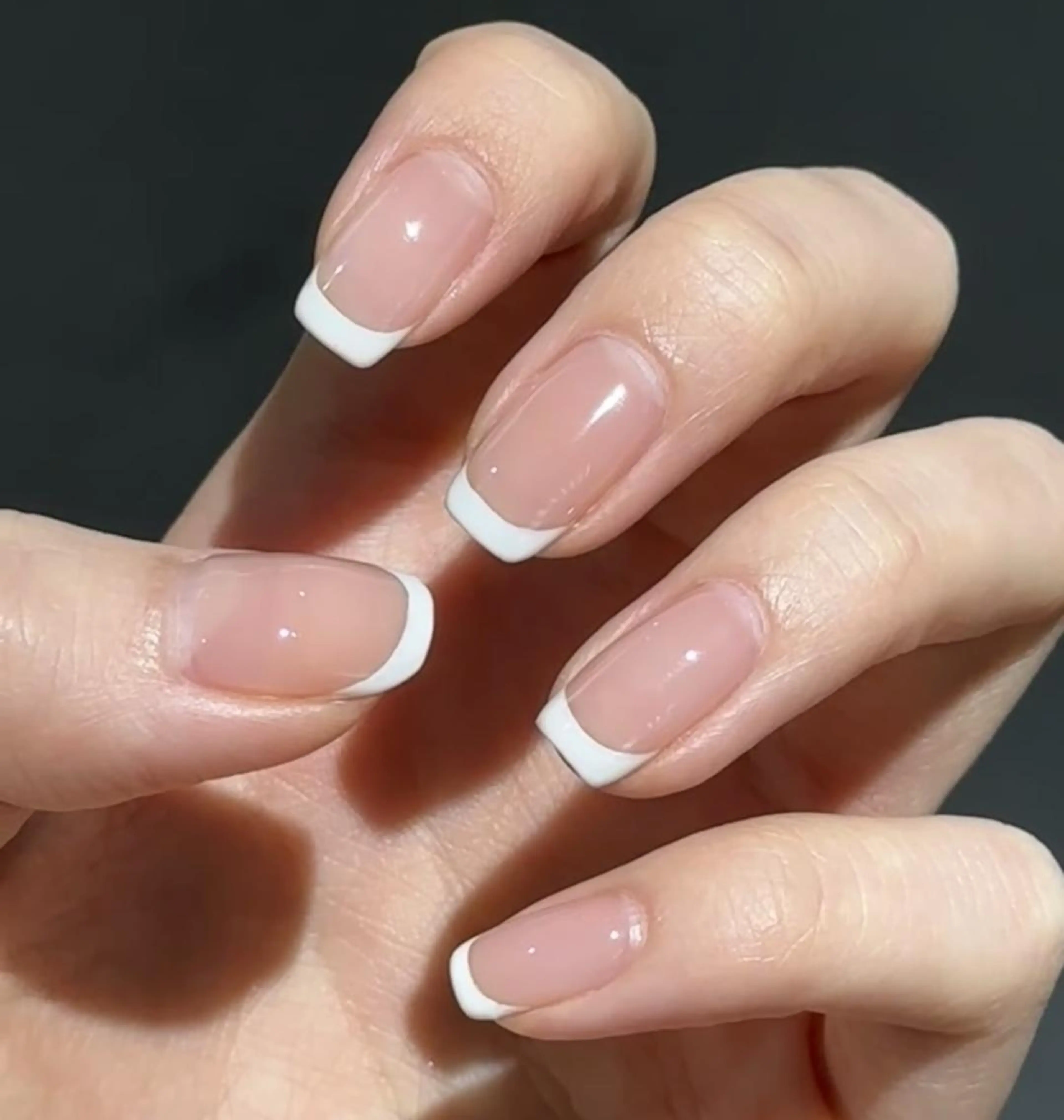 クリアフレンチネイル【オフあり】の写真