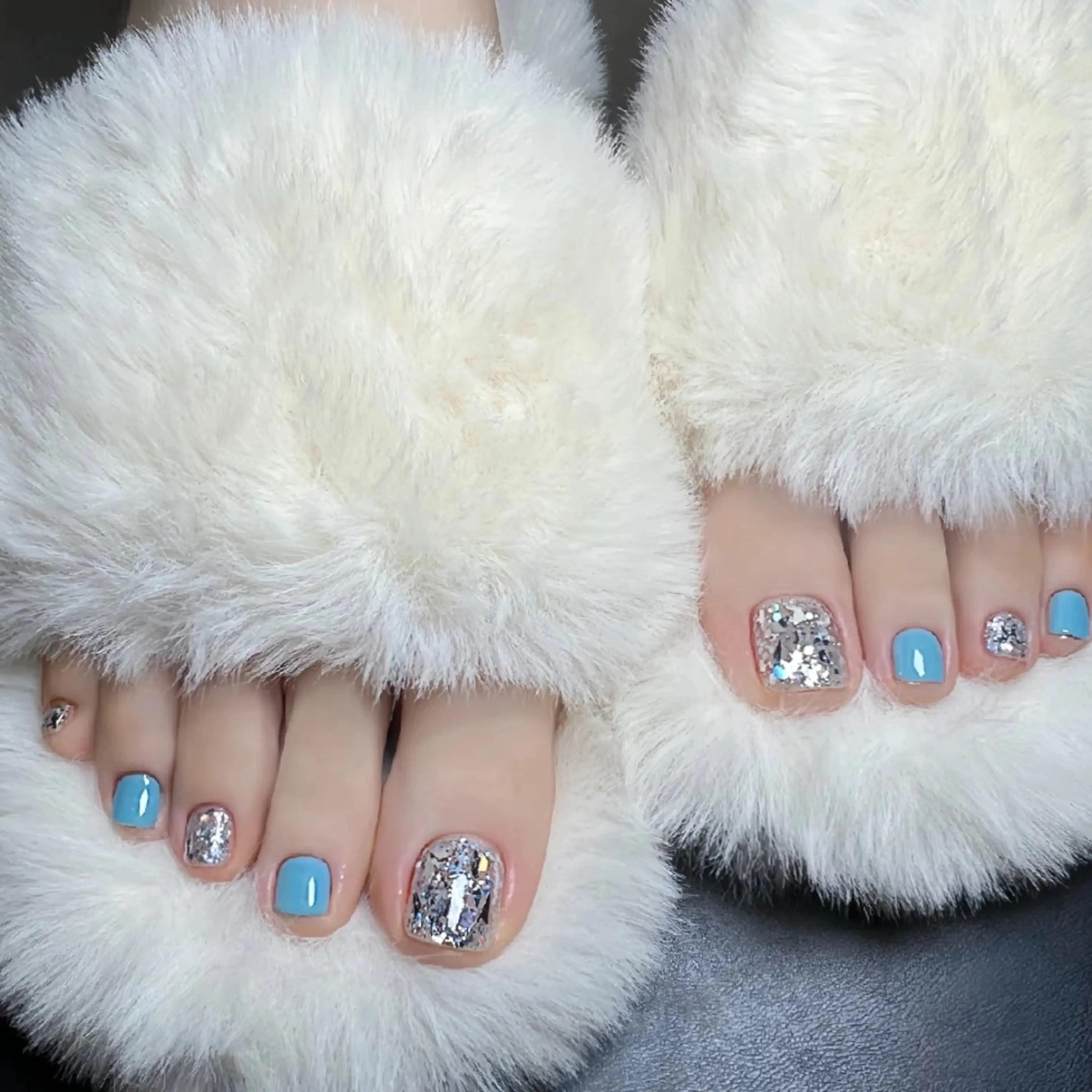 💕大人気フットワンカラー2色okorマグネットネイル漢方足湯付き+ケア+保湿オイル(ソフトジェルオフ無料)の写真