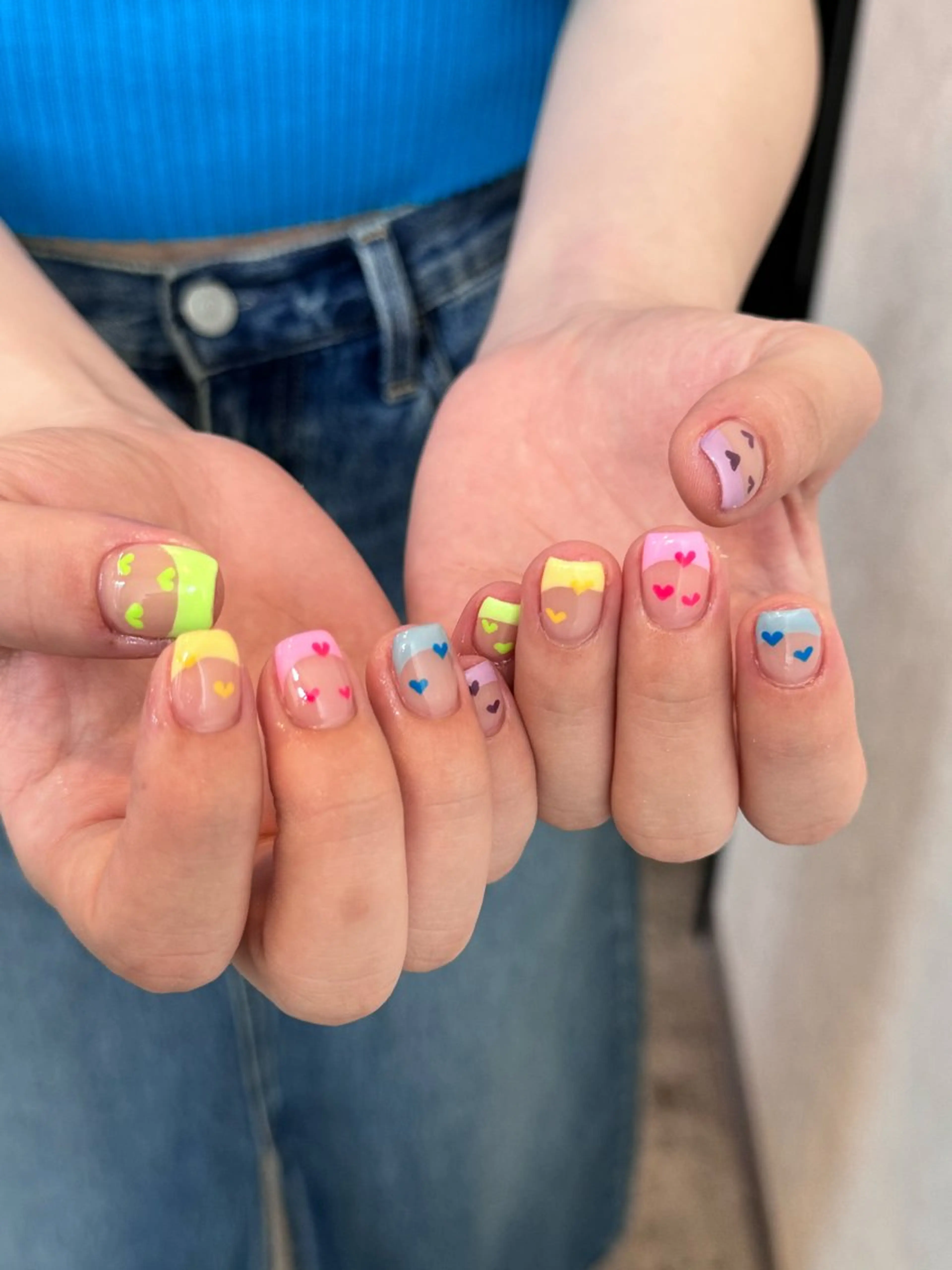 ネイル フレンチネイル 韓国ネイル マグネットネイル メンズネイル ニュアンスネイル ハンドネイル GRANDE大須 Cecil💜のネイルデザイン