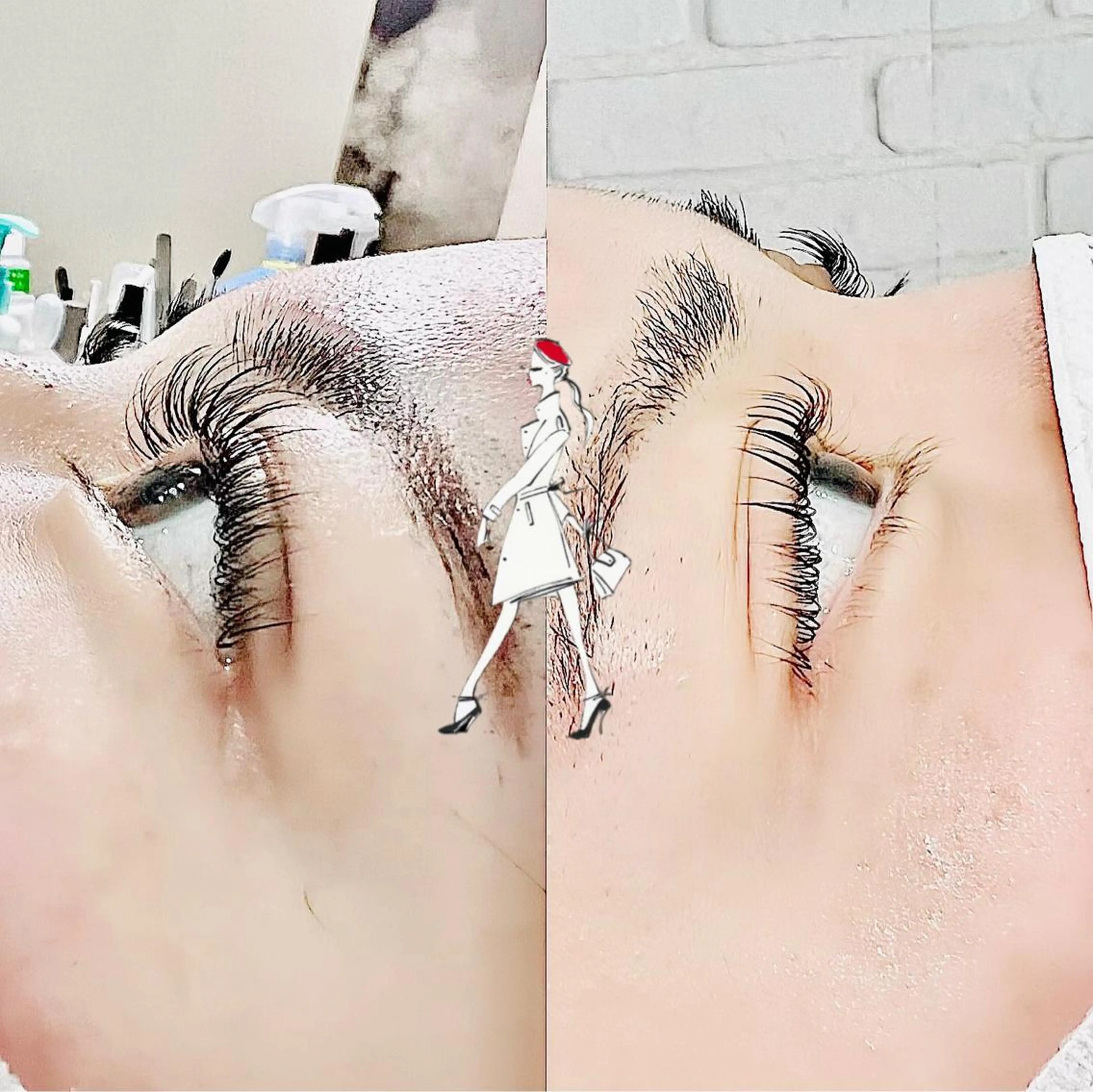 パリエク　パリジェンヌ&フラットラッシュ80本（本数追加可）⏰17時まで予約可⏰　コーティング仕上げ　束感仕上げも可の写真