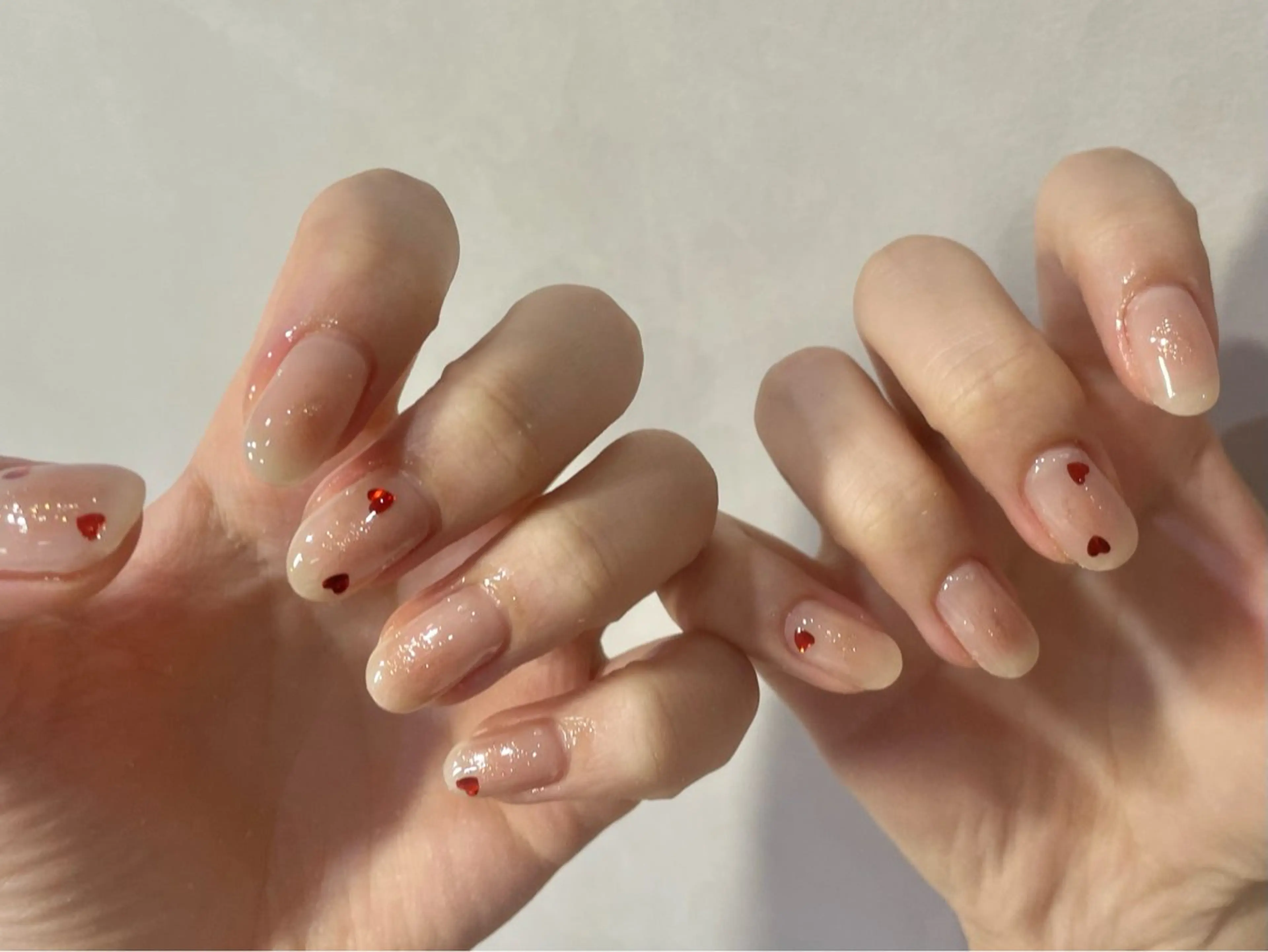 ネイル チークネイル ラメ(グリッター) Lily nail 大濠店所属・Lily イシイのネイルデザイン