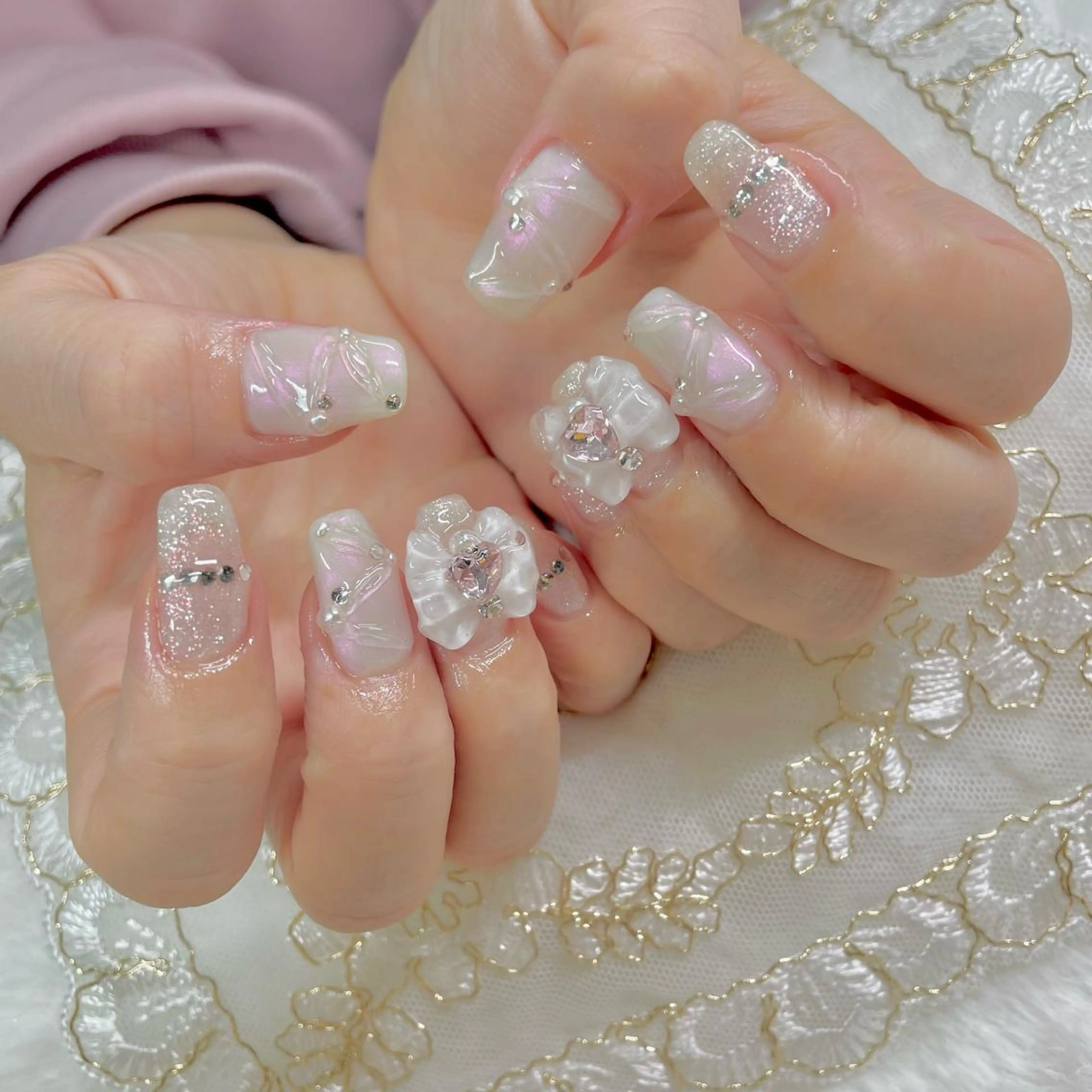 ネイル ジェルネイル リボン J terrace Nailのネイルデザイン