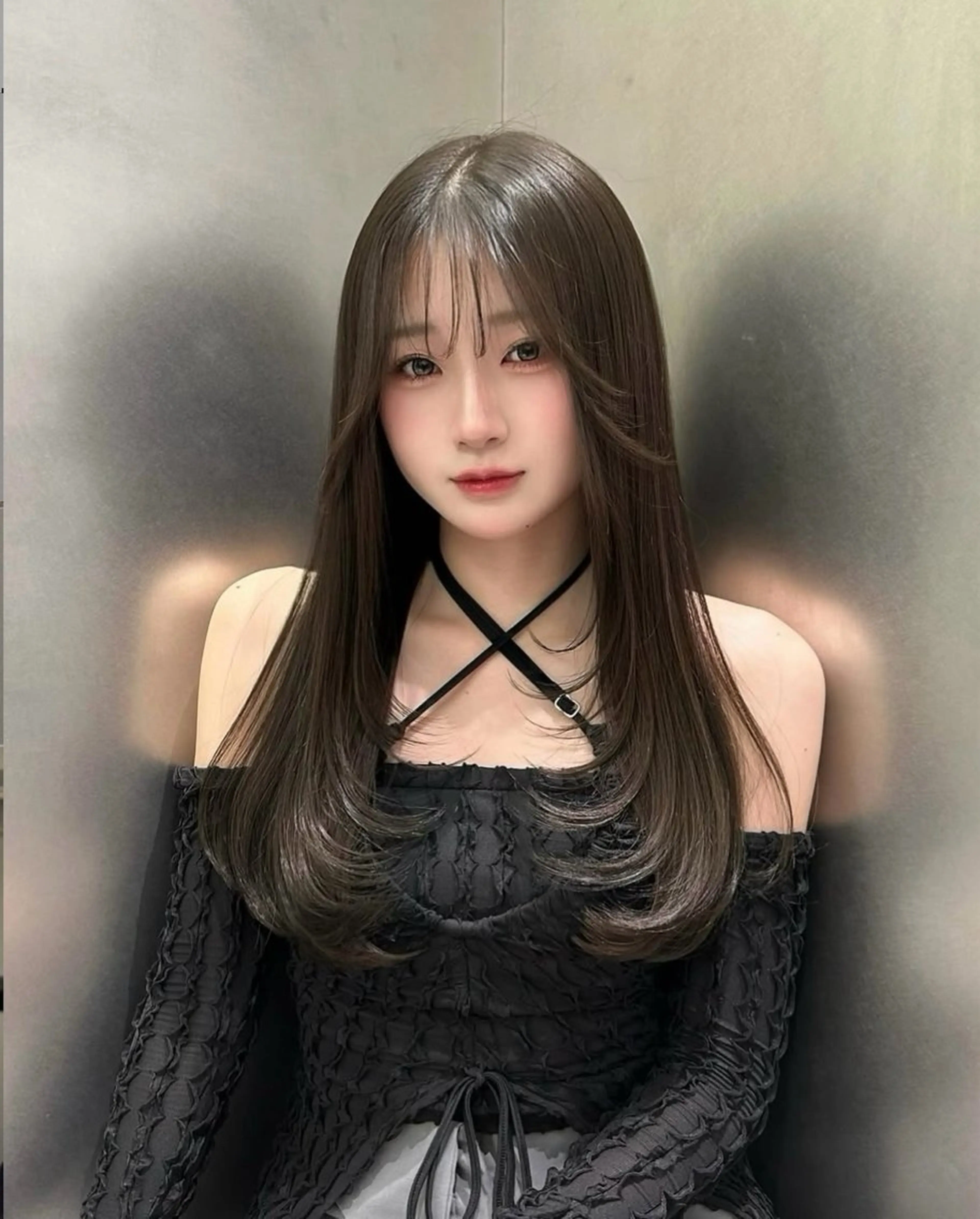 ロング AHNKISM所属・レイヤーカット💎 髪質改善のヘアスタイル