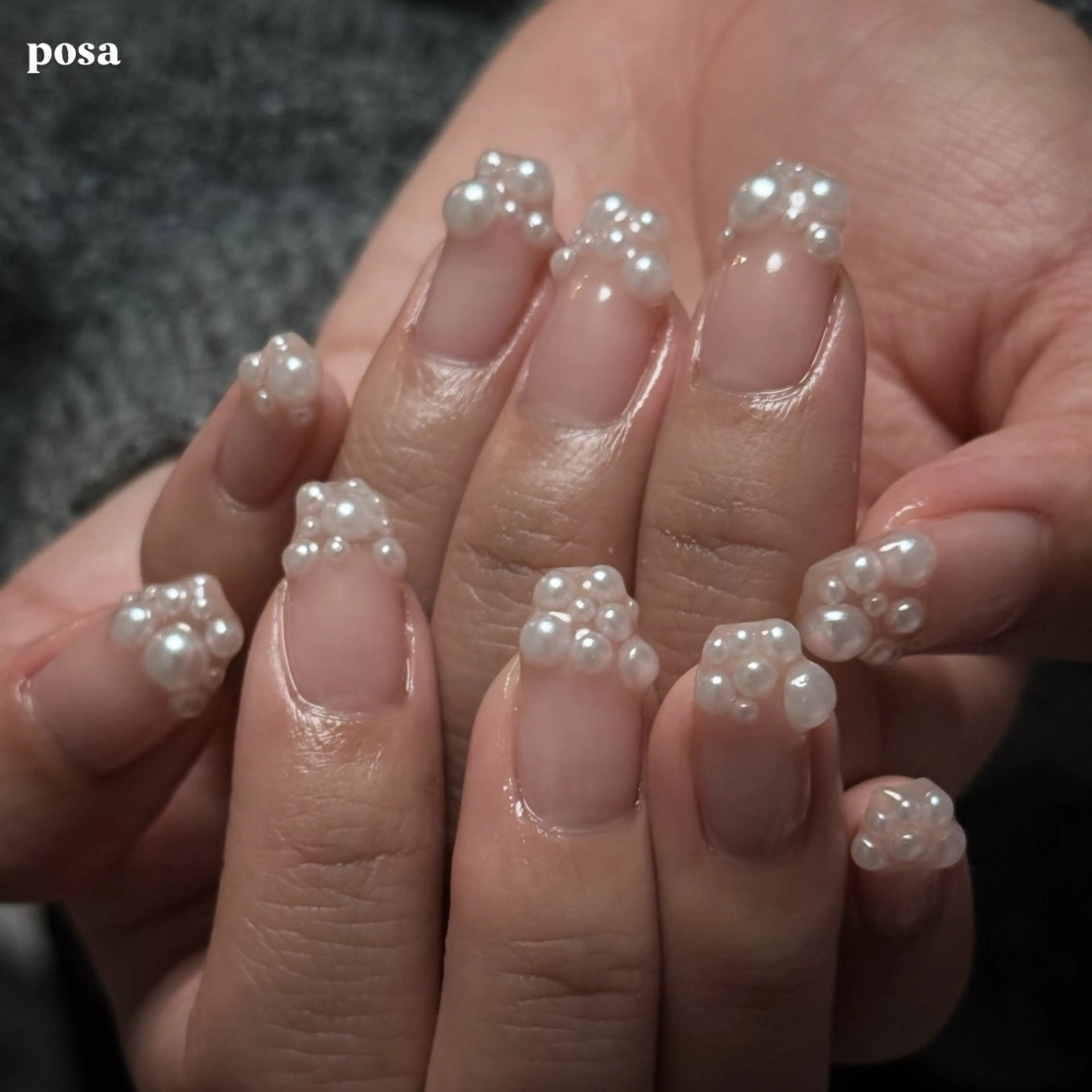 ネイル シンプルネイル ハンドネイル posa nail モエミのネイルデザイン