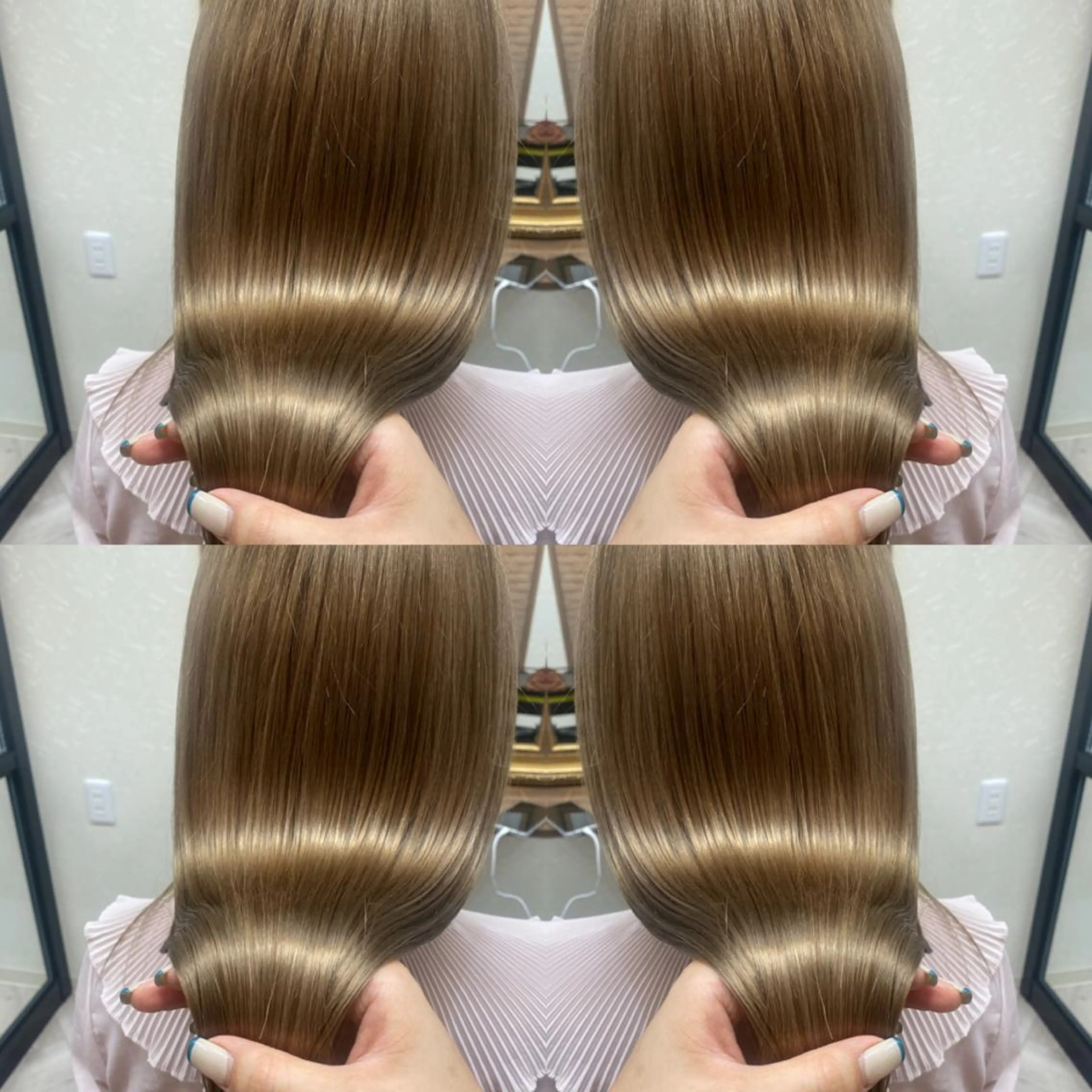 セミロング 髪質改善 トリートメント 酸熱トリートメント ココロ☀️ CLUTCH天王寺店のヘアスタイル