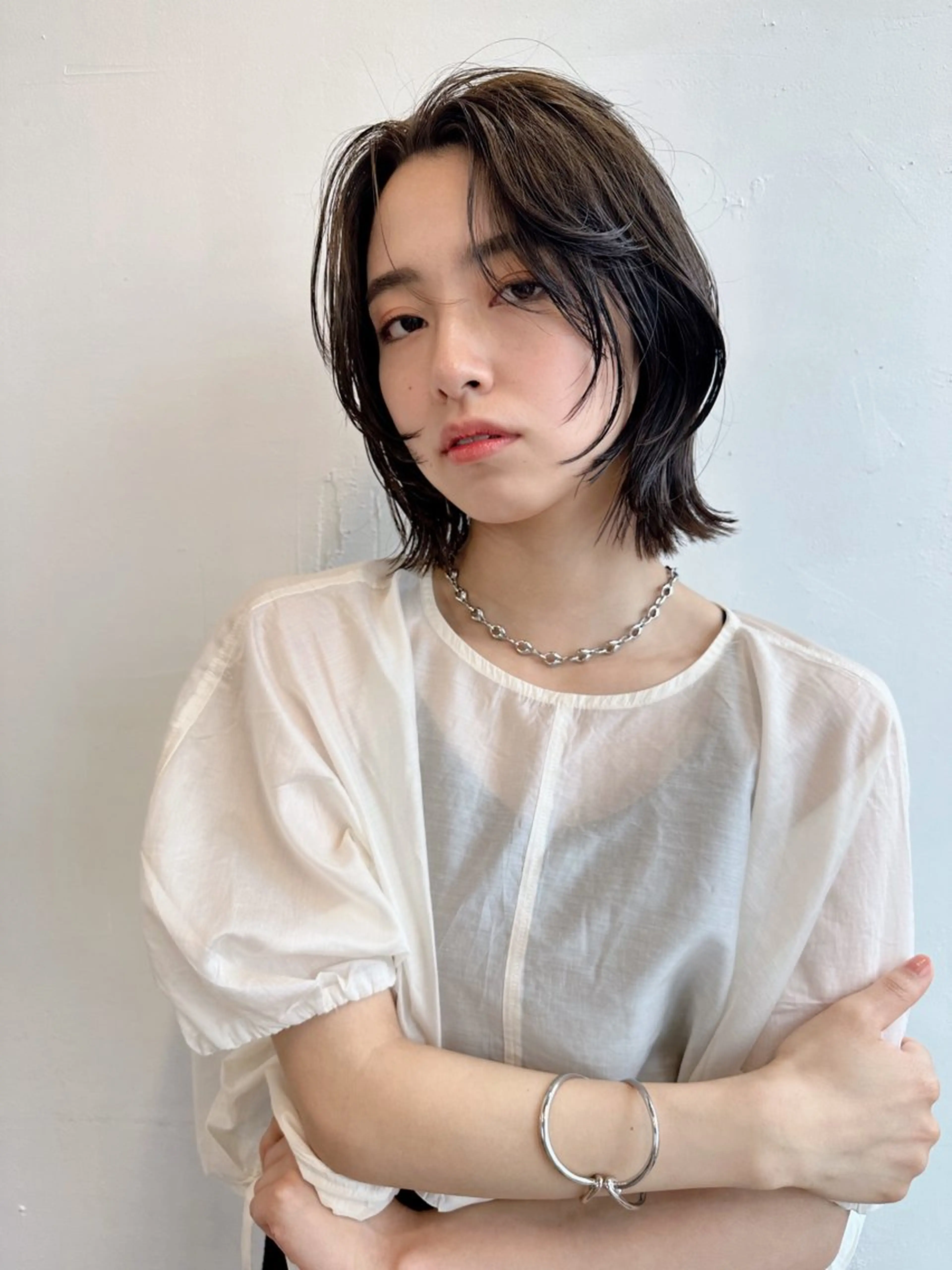 ミディアム 鎌倉 彩のヘアスタイル