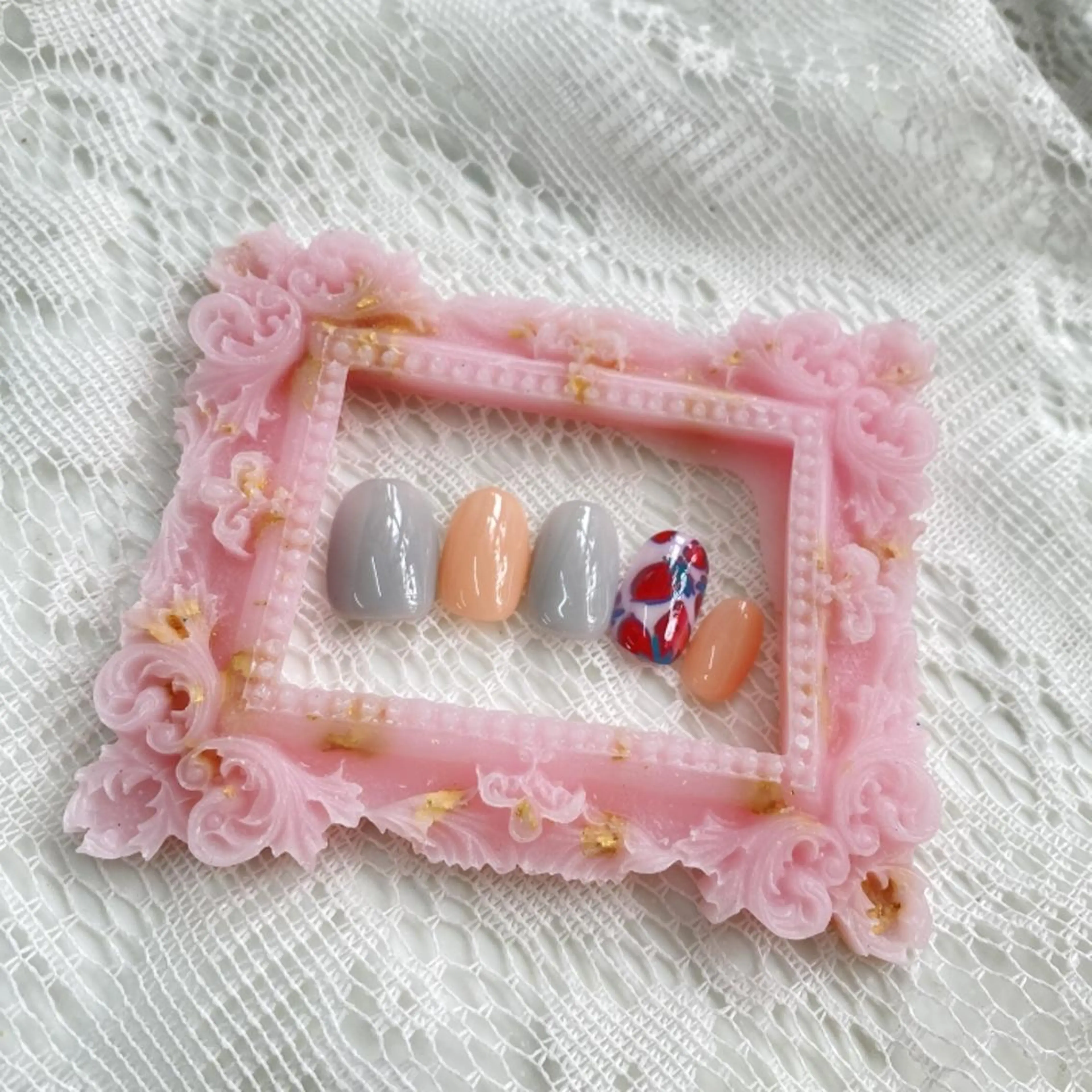 機械が繊細にアート♡セルフオートネイル　1時間半の写真