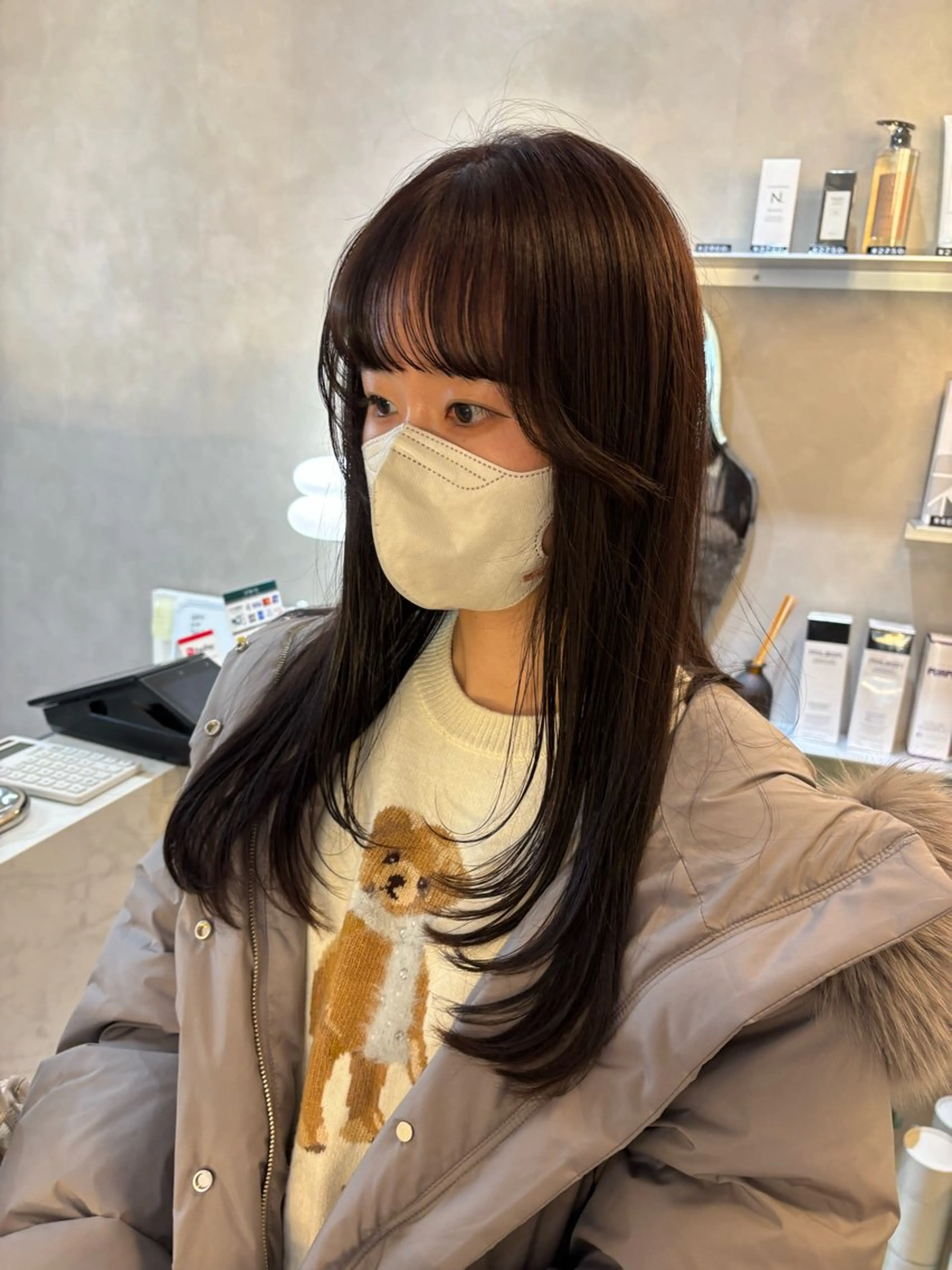 ロング ロングレイヤー レイヤーカット ロング ヘアカラー Ayano‪‪🎀似 合わせ×透明感🎀のヘアスタイル