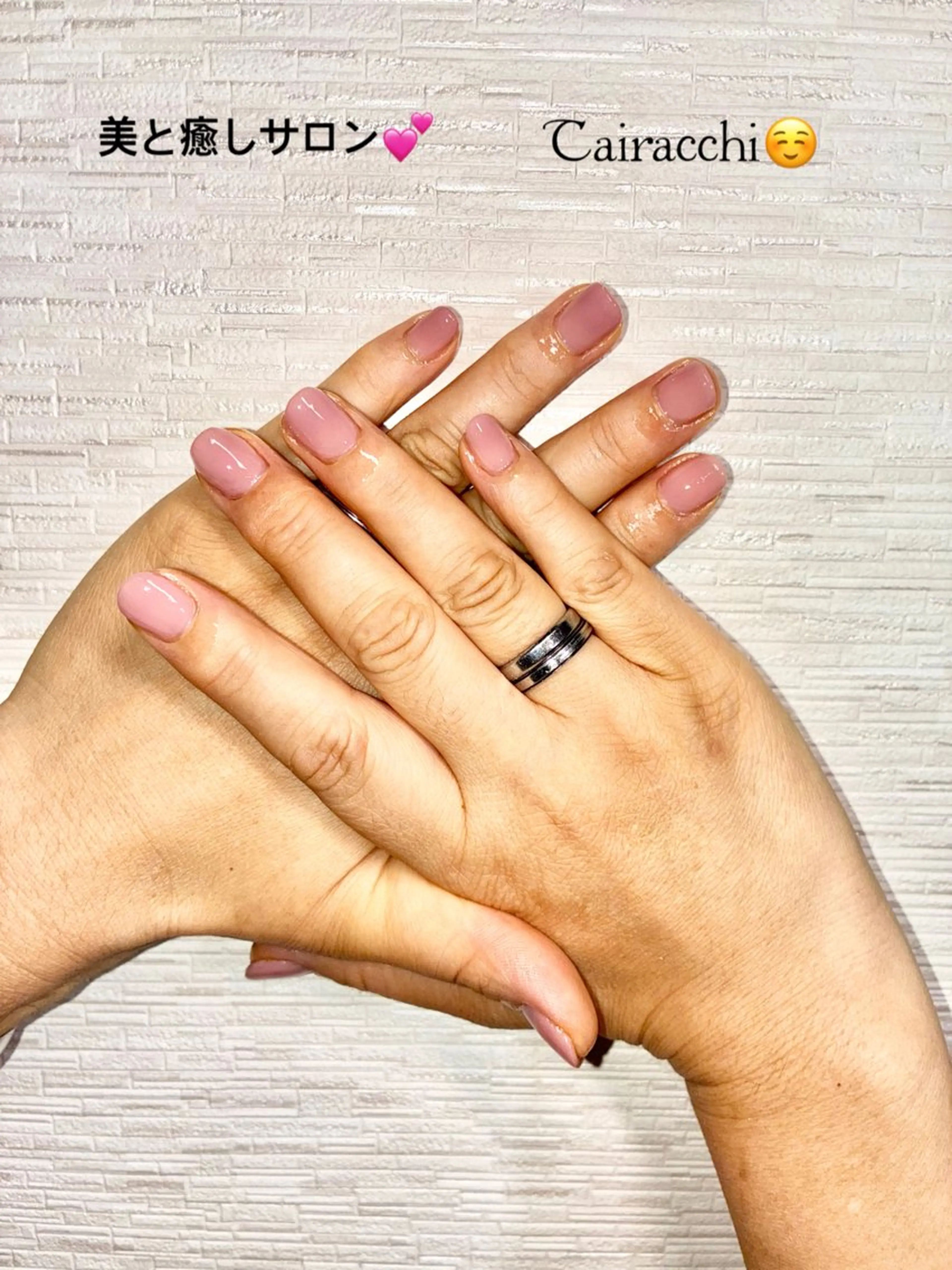 ネイル ピンク ショートネイル ハンドケア Tairacchi ﾀｲﾗｯﾁのエステ・リラクイメージ