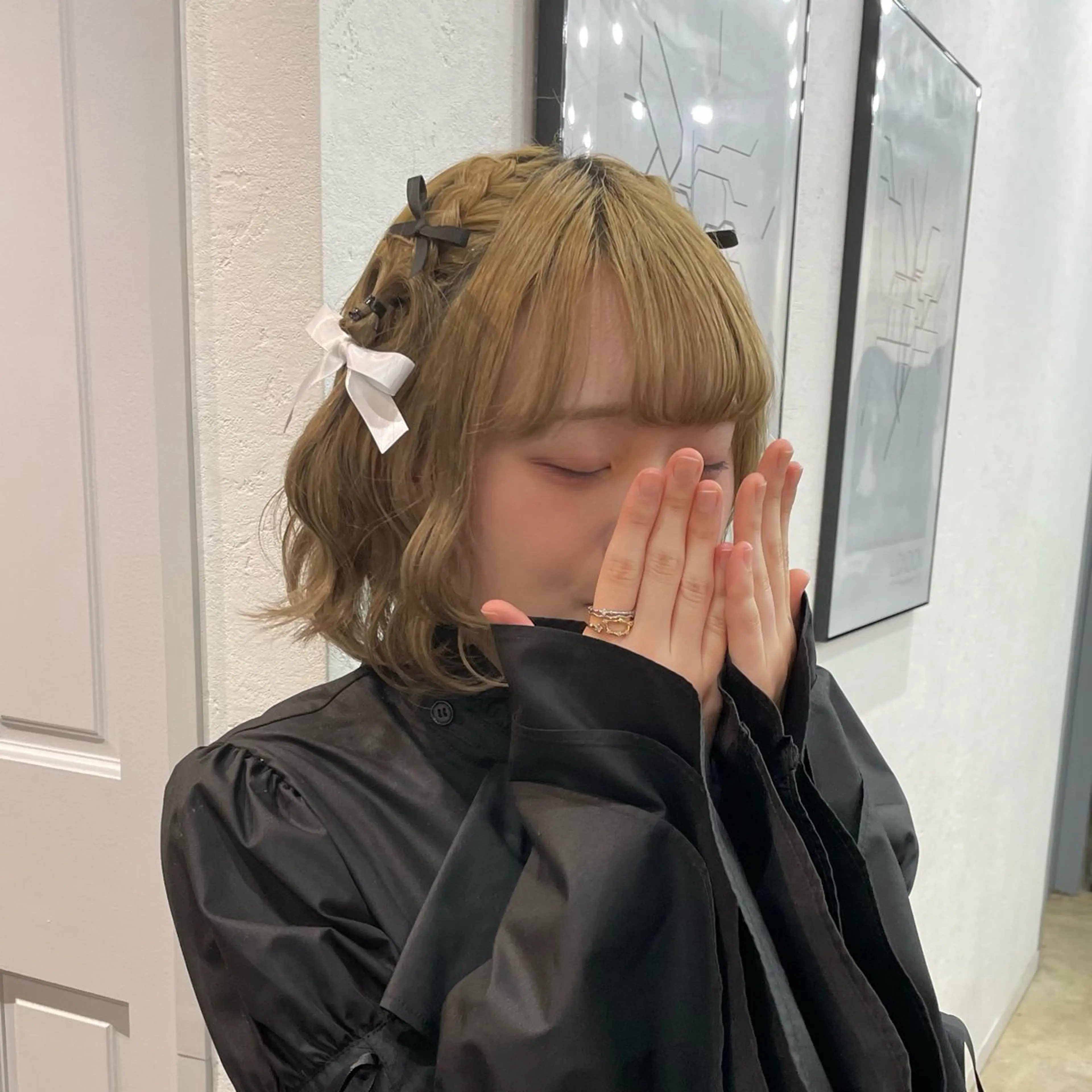 ショート ヘアセット girly hair 💗SHINO💗のヘアスタイル