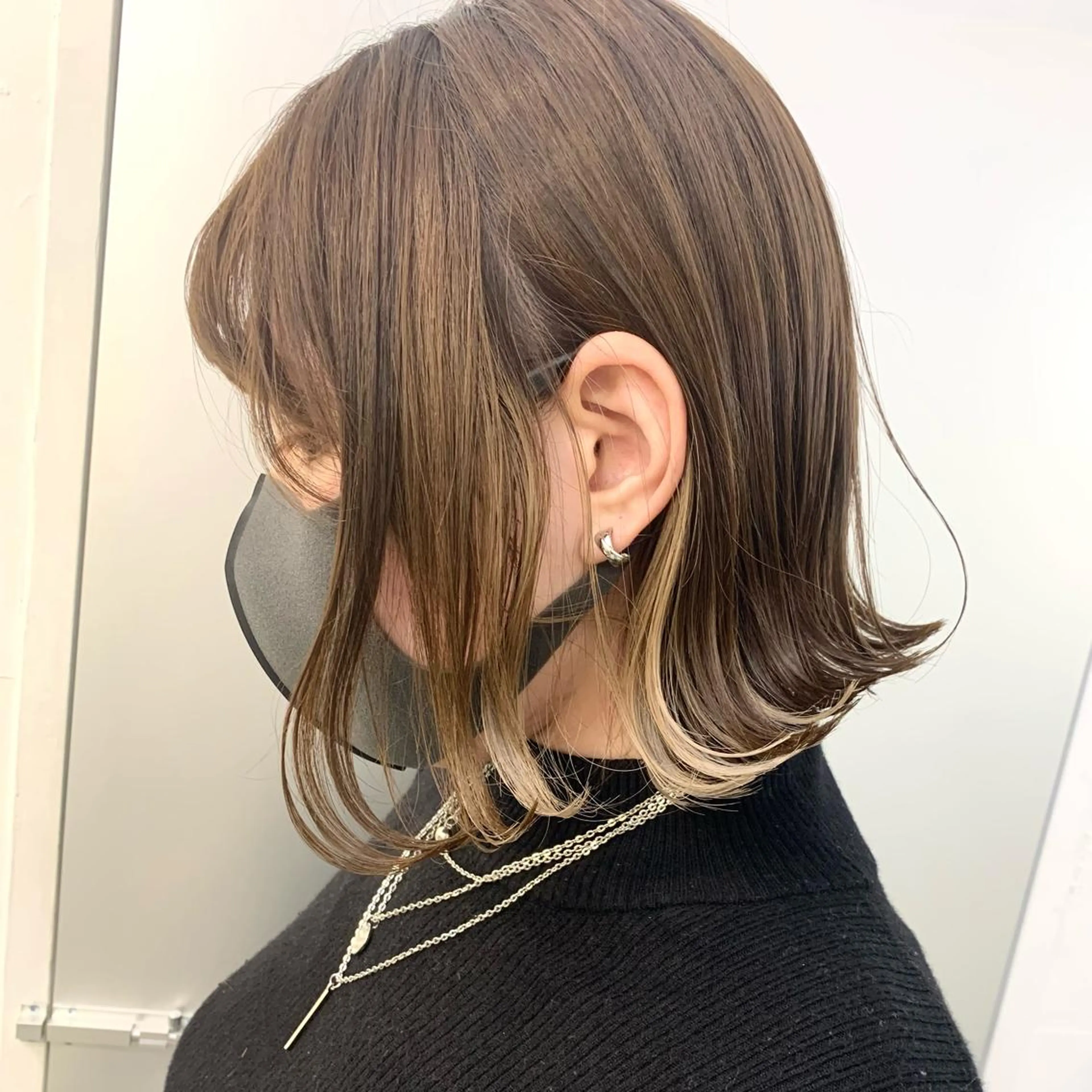 ミディアム カラー ムラヨシ ショータのヘアスタイル