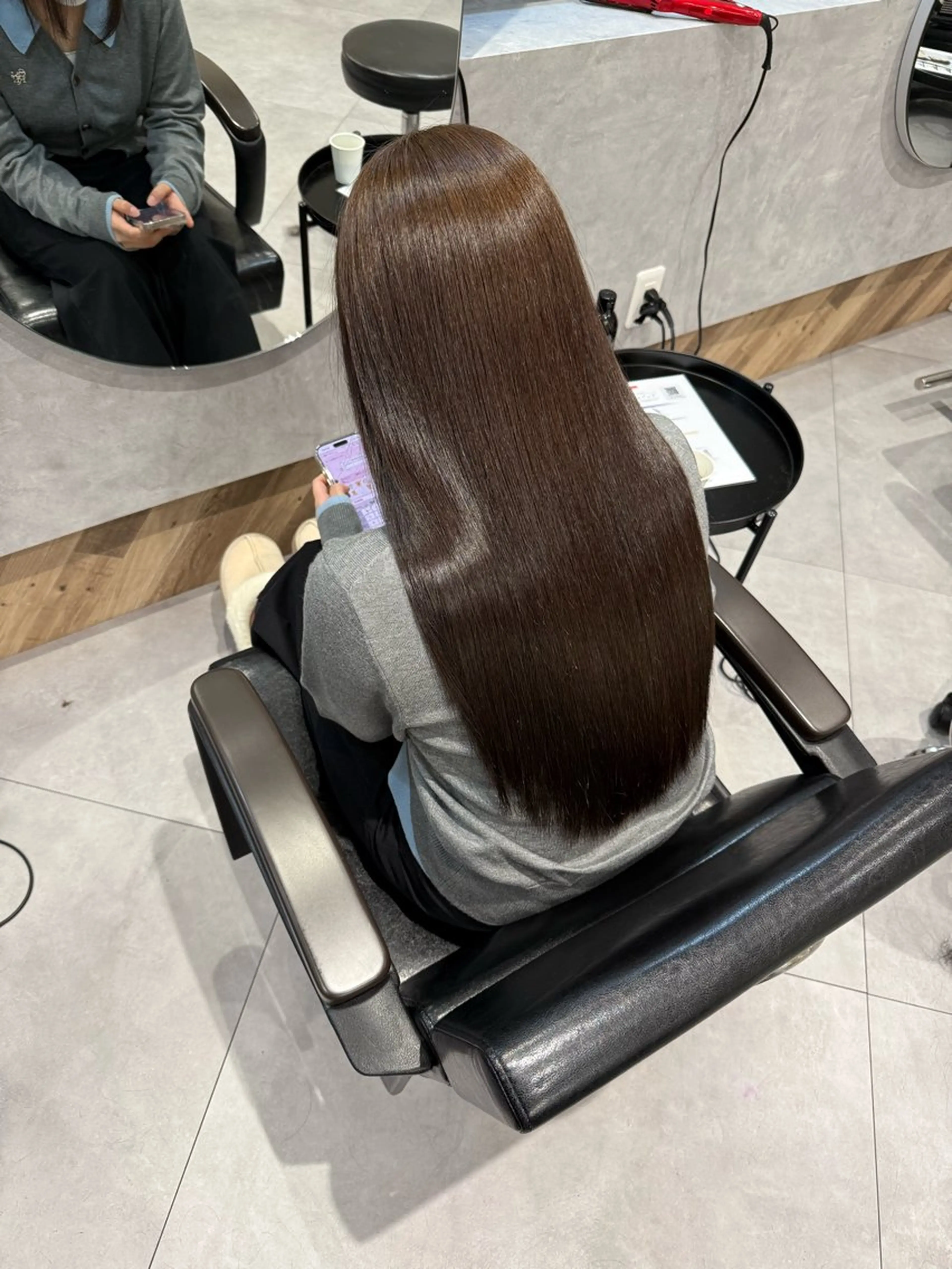 ロング 髪質改善 トリートメント 柴田樹/大人可愛い 艶髪カラー/髪質改善のヘアスタイル