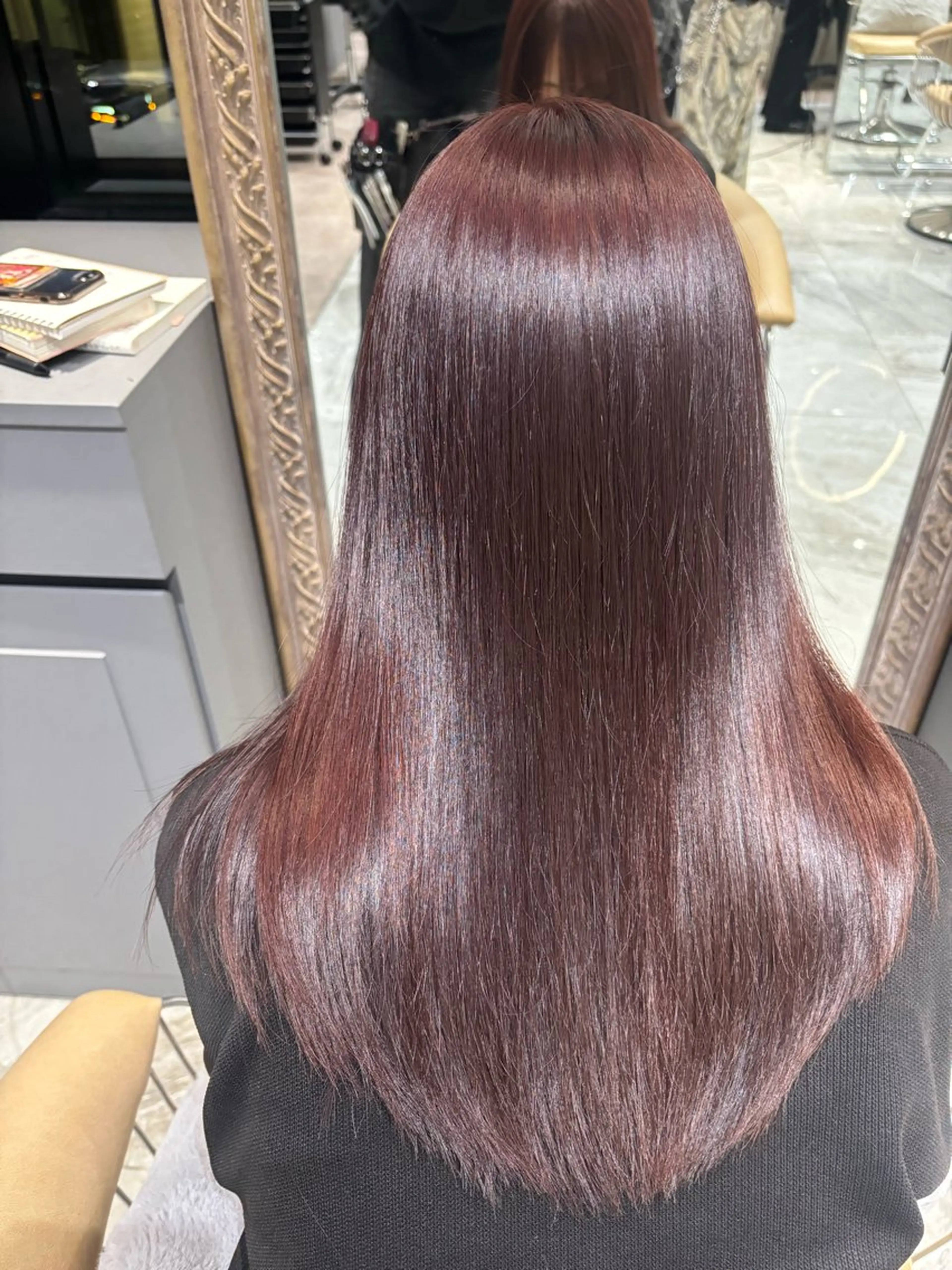 セミロング カラー ブリーチ ヘアカラー 美髪縮毛矯正/ 髪質改善/AYARIのヘアスタイル