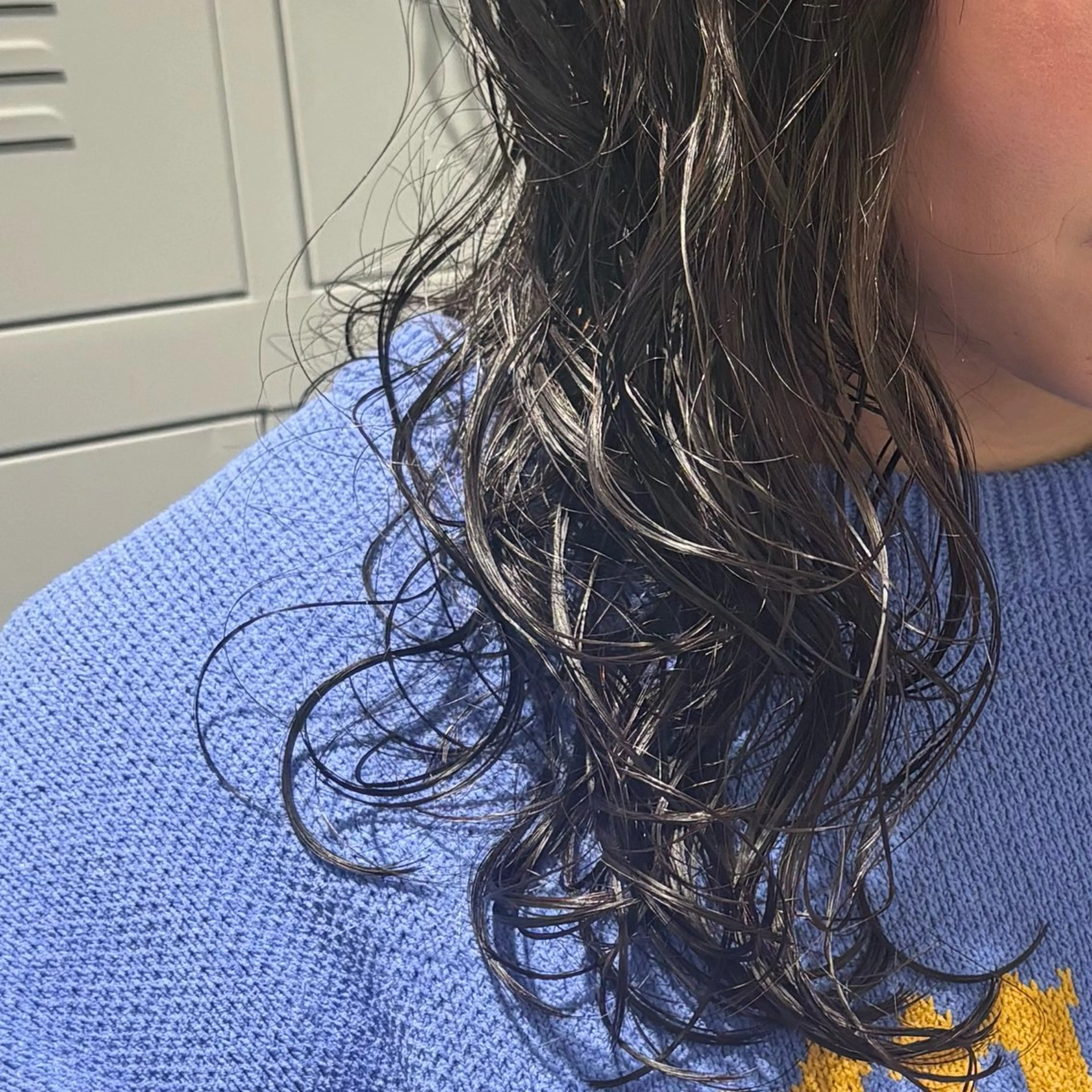 セミロング パーマ 髪質改善ストレート /暖色カラー🎀🪞のヘアスタイル