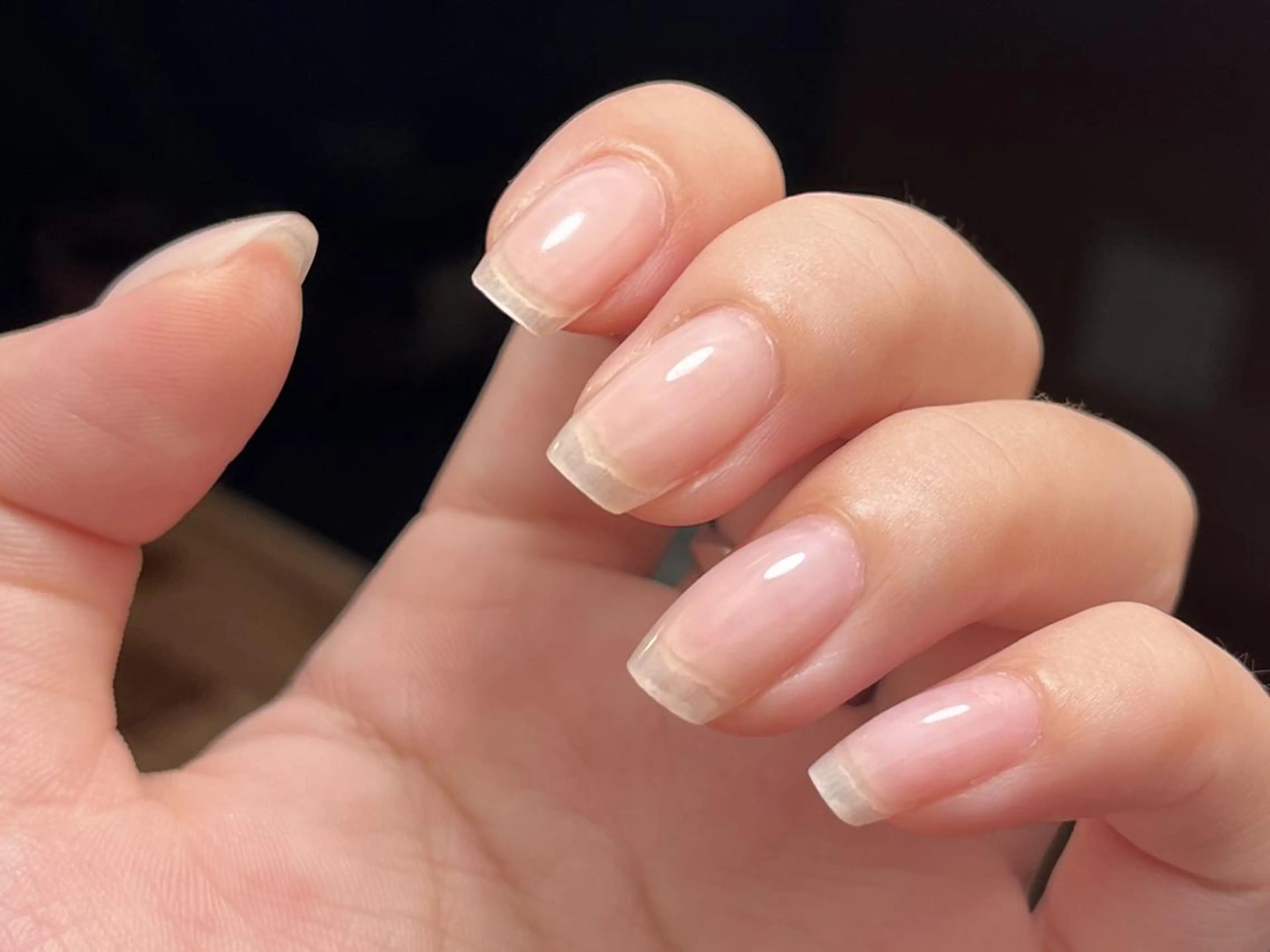 ネイル クリアネイル シンプルネイル ハンドネイル ハンドケア ToliyDeliy Nail Salonのネイルデザイン