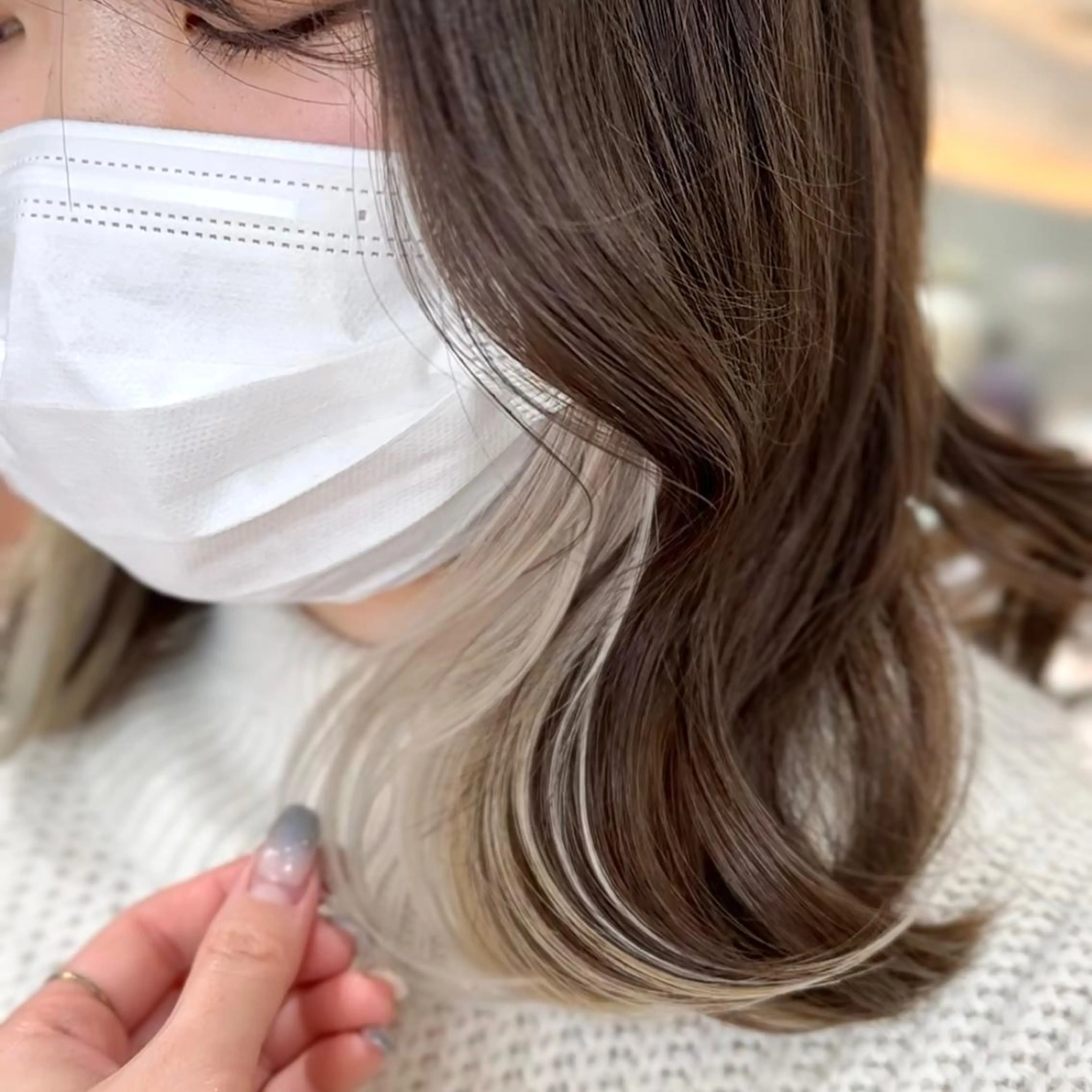 ミディアム カラー インナーカラー 🌷レイヤーカット/ 透明感カラー🌷増田のヘアスタイル