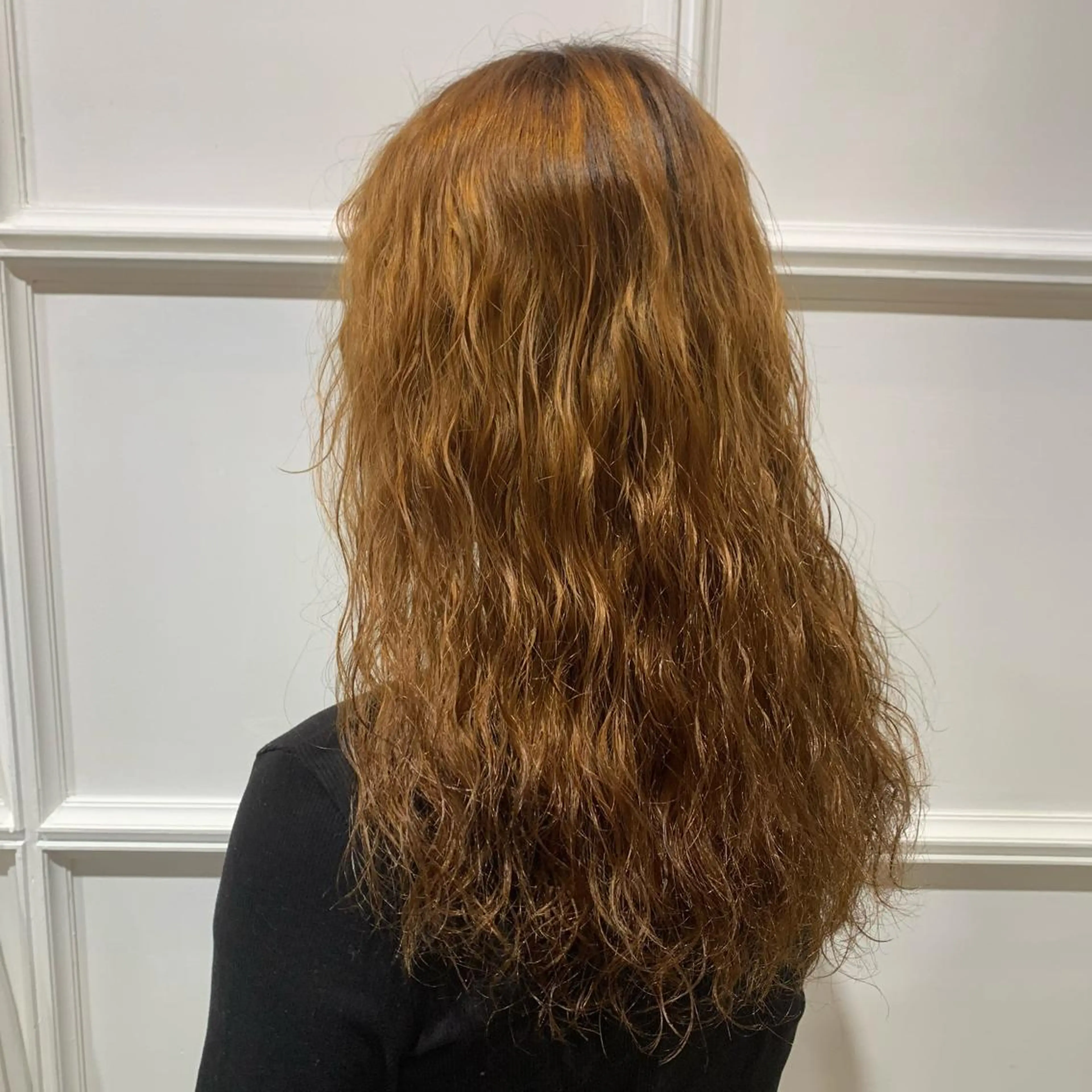 ロング パーマ ヘアアレンジ ロング 髪質改善カラー&TR 縮毛矯正/弱酸性矯正のヘアスタイル