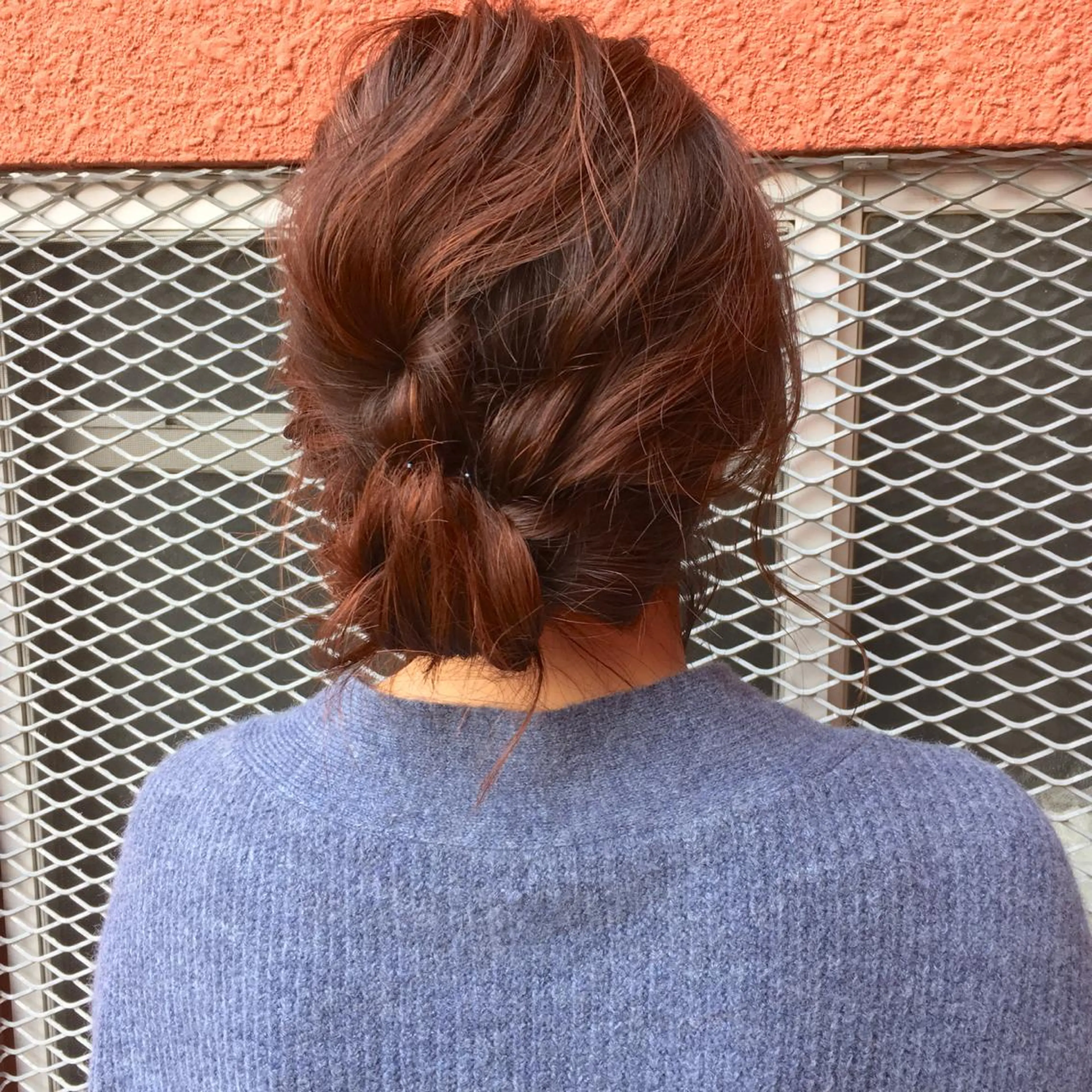セミロング カラー ヘアアレンジ 薬院:今泉/上川美幸 ボブ/顔周りレイヤーのヘアスタイル